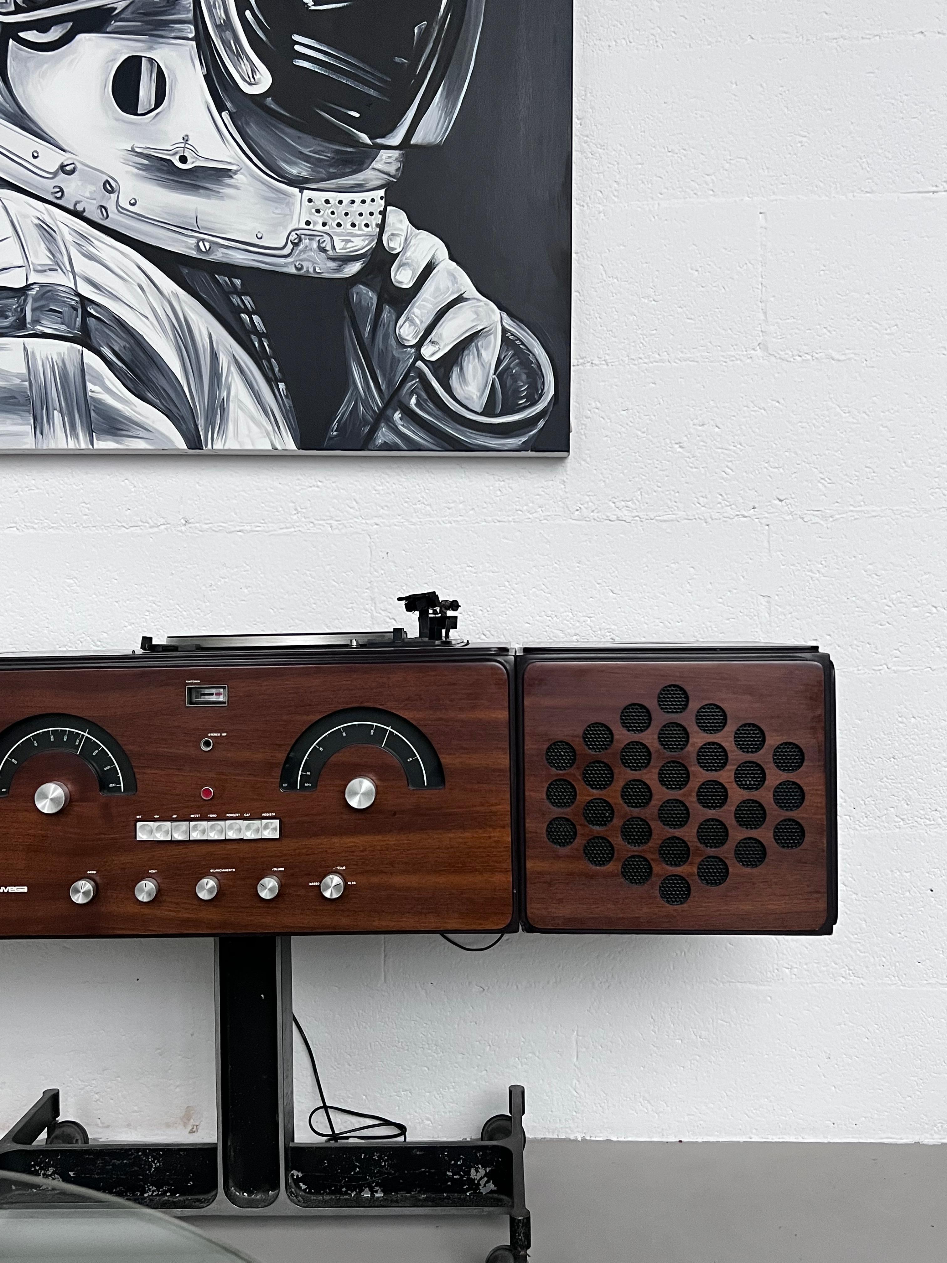 Acier Brionvega RR126, pièce de collection italienne du milieu du siècle dernier en vente