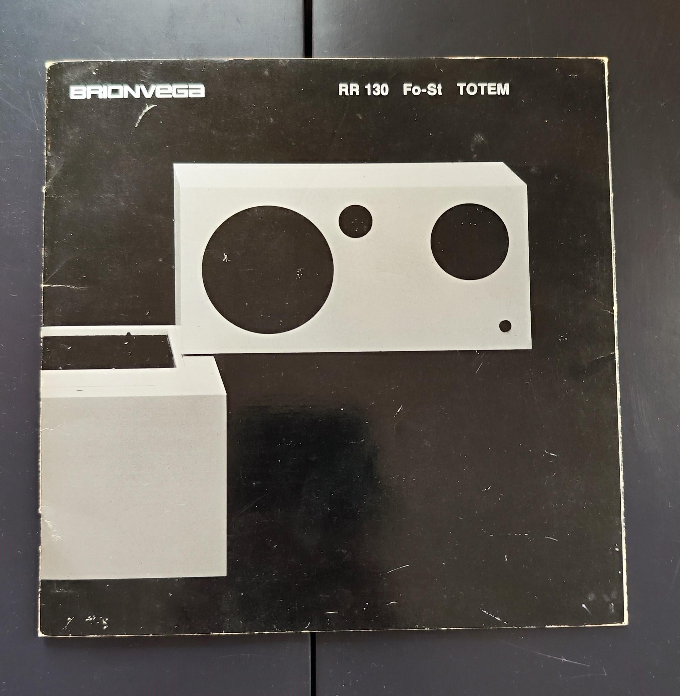 Brionvega RR130 TOTEM Stereo Hifi Radio by Mario Bellini, 1970 Italy 8