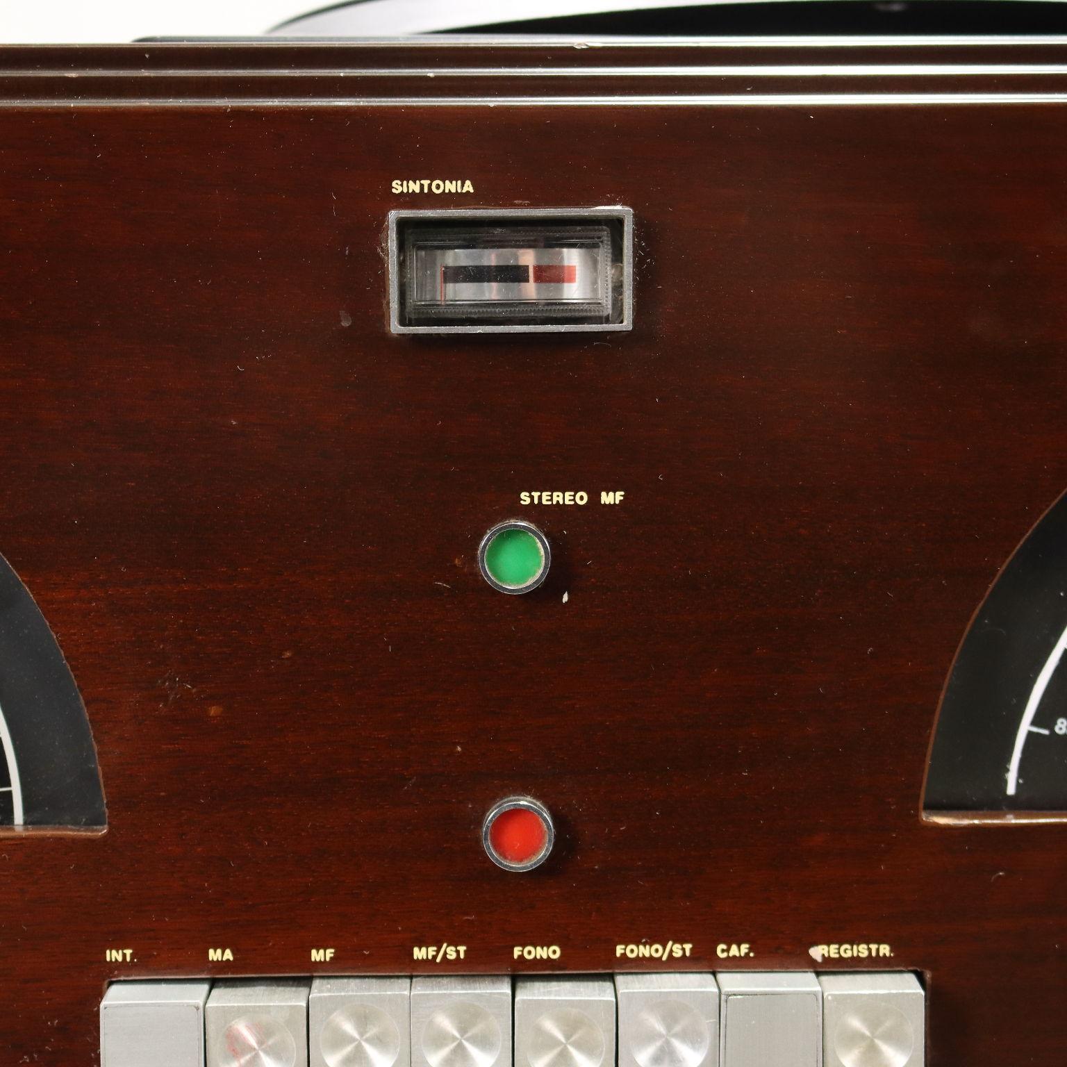 Briovega RR126 Radiophonograph Wood Italy 1970s 4
