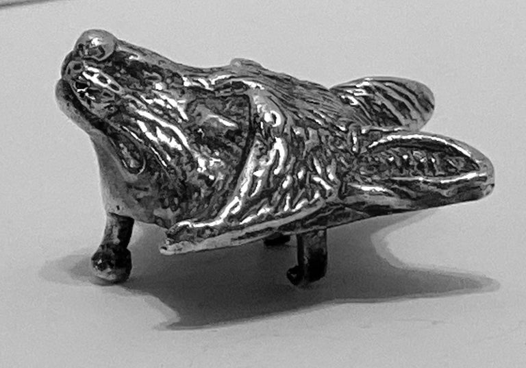 Brisbane "1995" Silver Plated "Fox" Belt Buckle For Sale at 1stDibs