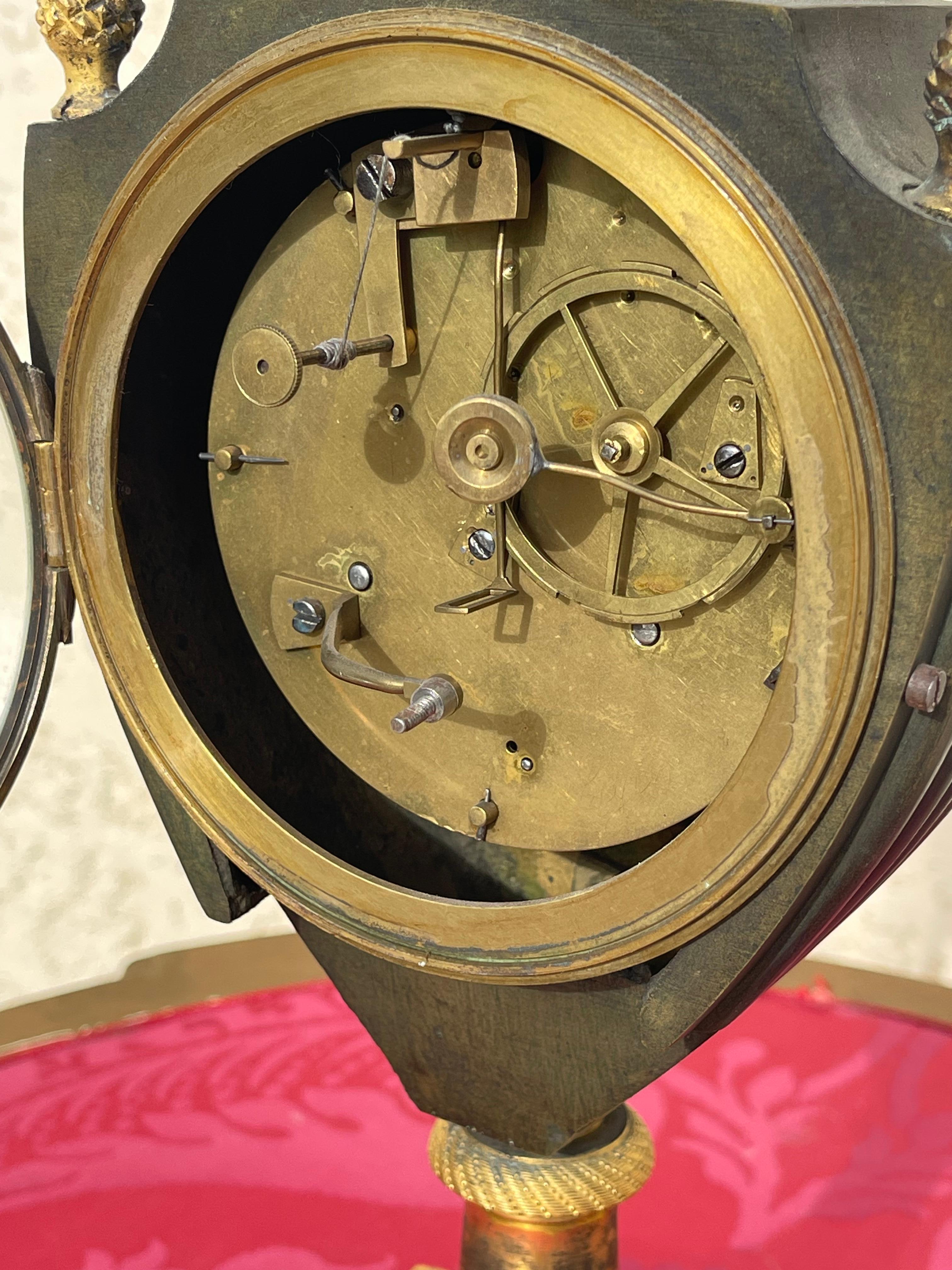 Brisbart In Paris - Empire Period Clock  For Sale 4