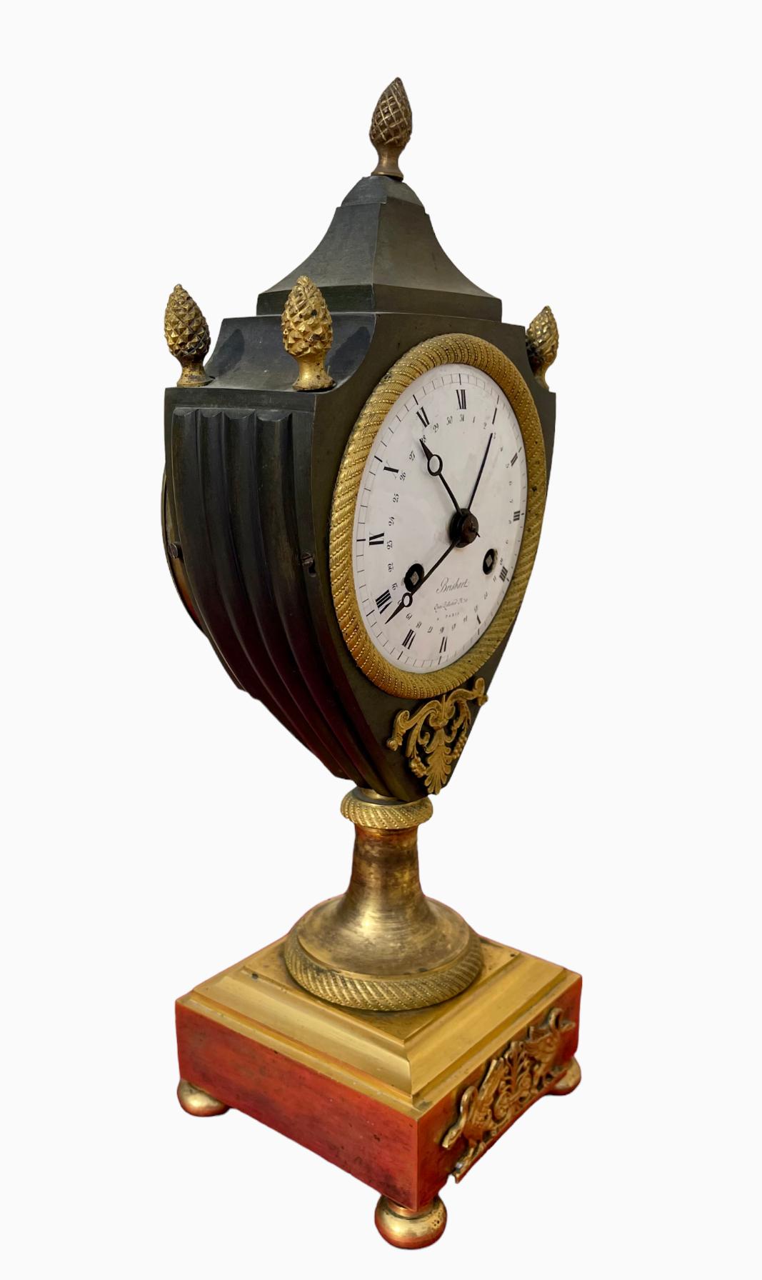 Brisbart In Paris - Empire Period Clock  For Sale 1