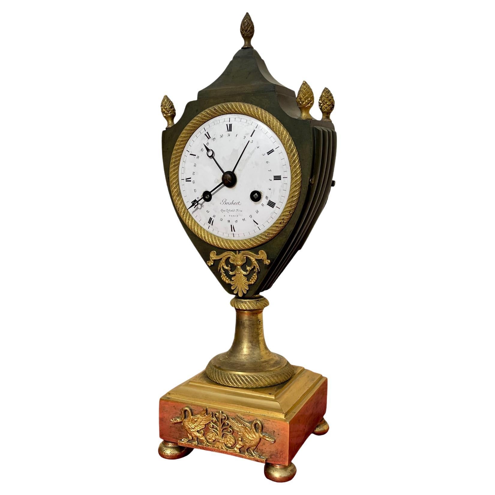 Brisbart In Paris - Empire Period Clock  For Sale