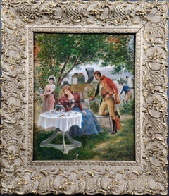 Brisset Emile (1844-1904) – Ölgemälde auf Leinwand – Die Farewells – Szene aus der Militärzeit
