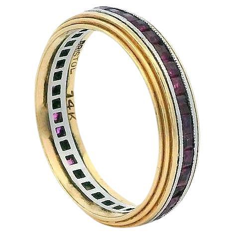 Bristol 14k Gold Ruby Eternity Ring For Sale