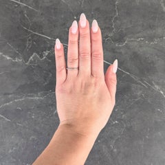 Bristol Late Art Deco 18K Weißgold Vintage Orange Blossom Ehering