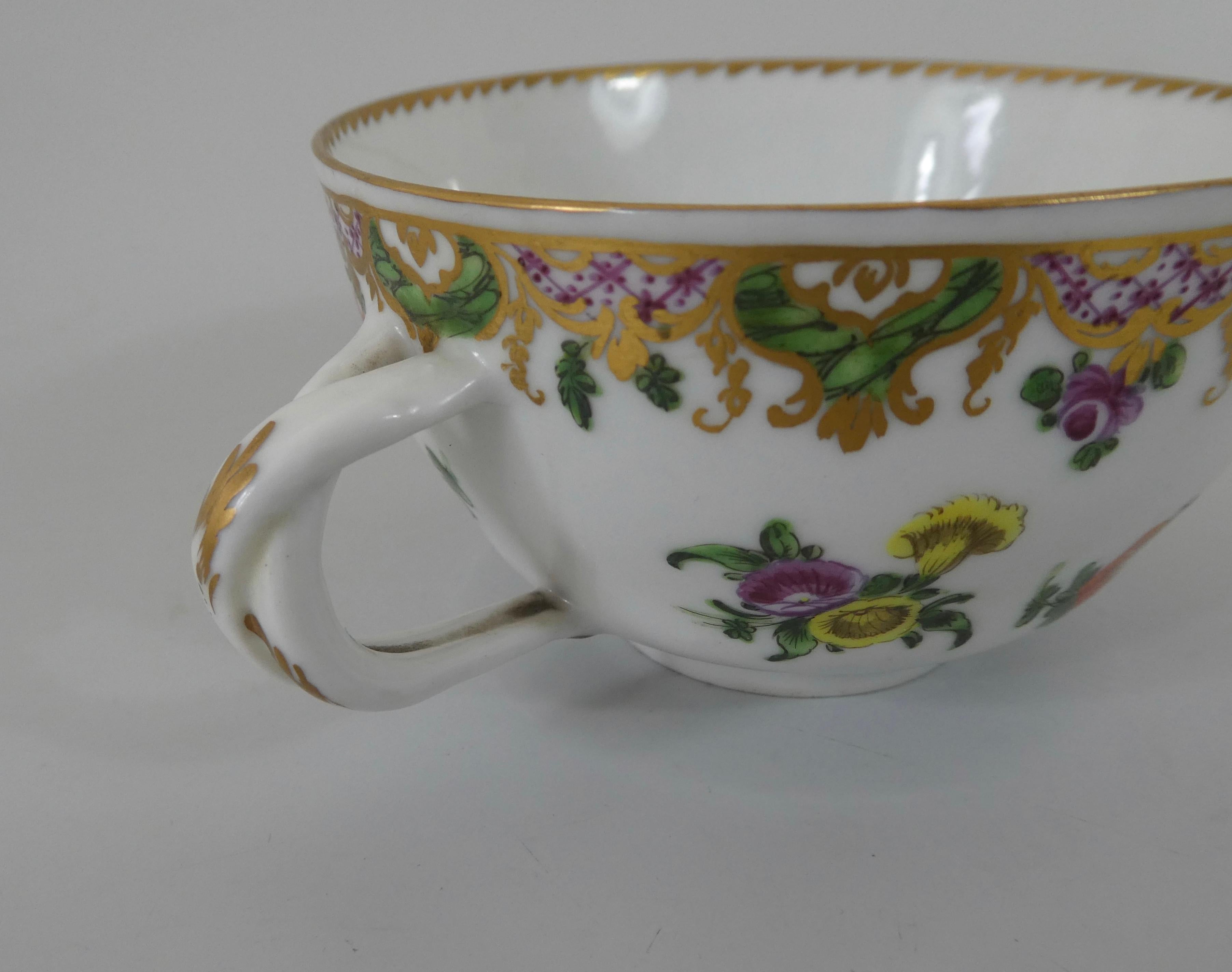 Bristol Porcelain ‘Ludlow Service’, Cup, Saucer & Spoon, circa 1775 2