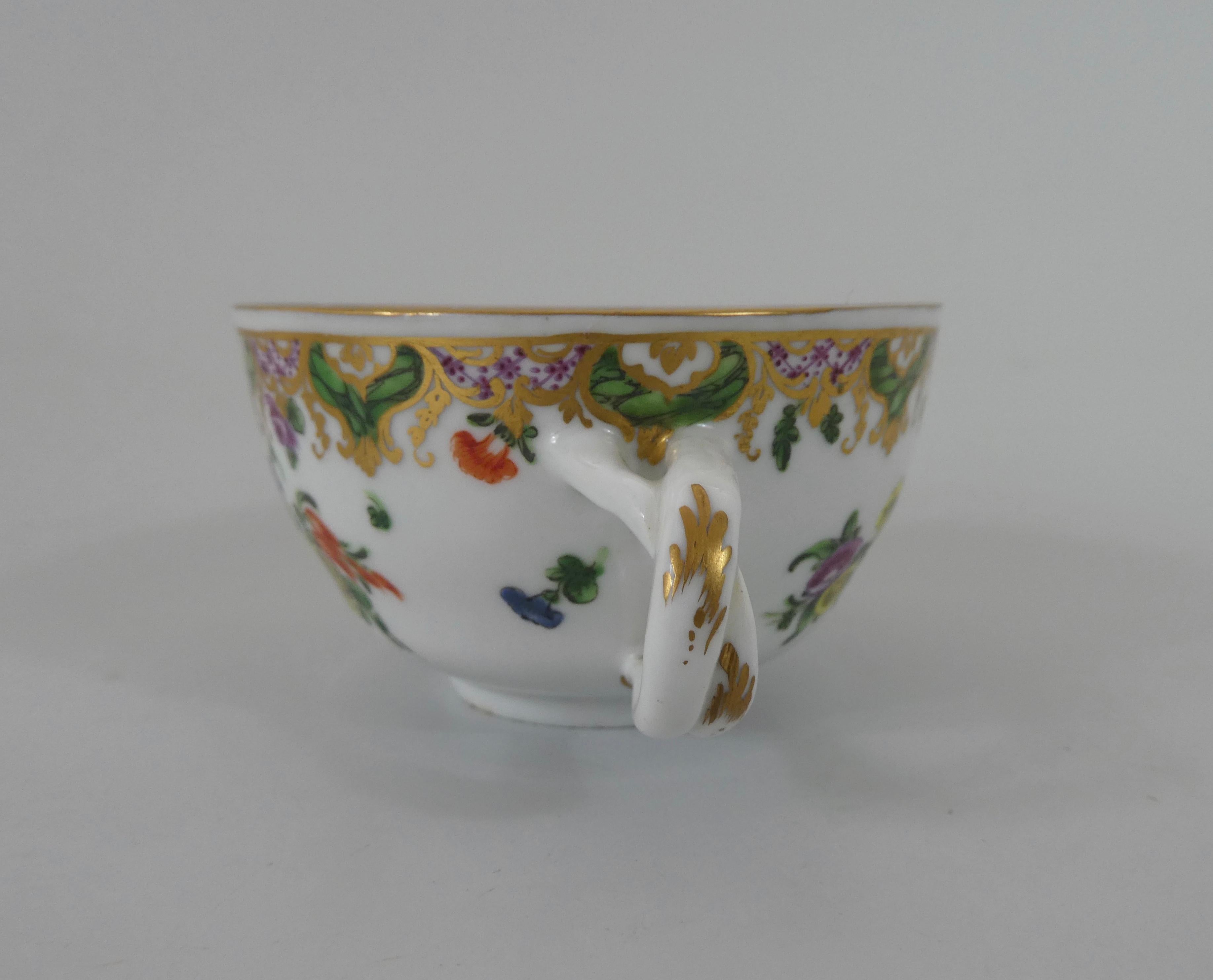 Bristol Porcelain ‘Ludlow Service’, Cup, Saucer & Spoon, circa 1775 3