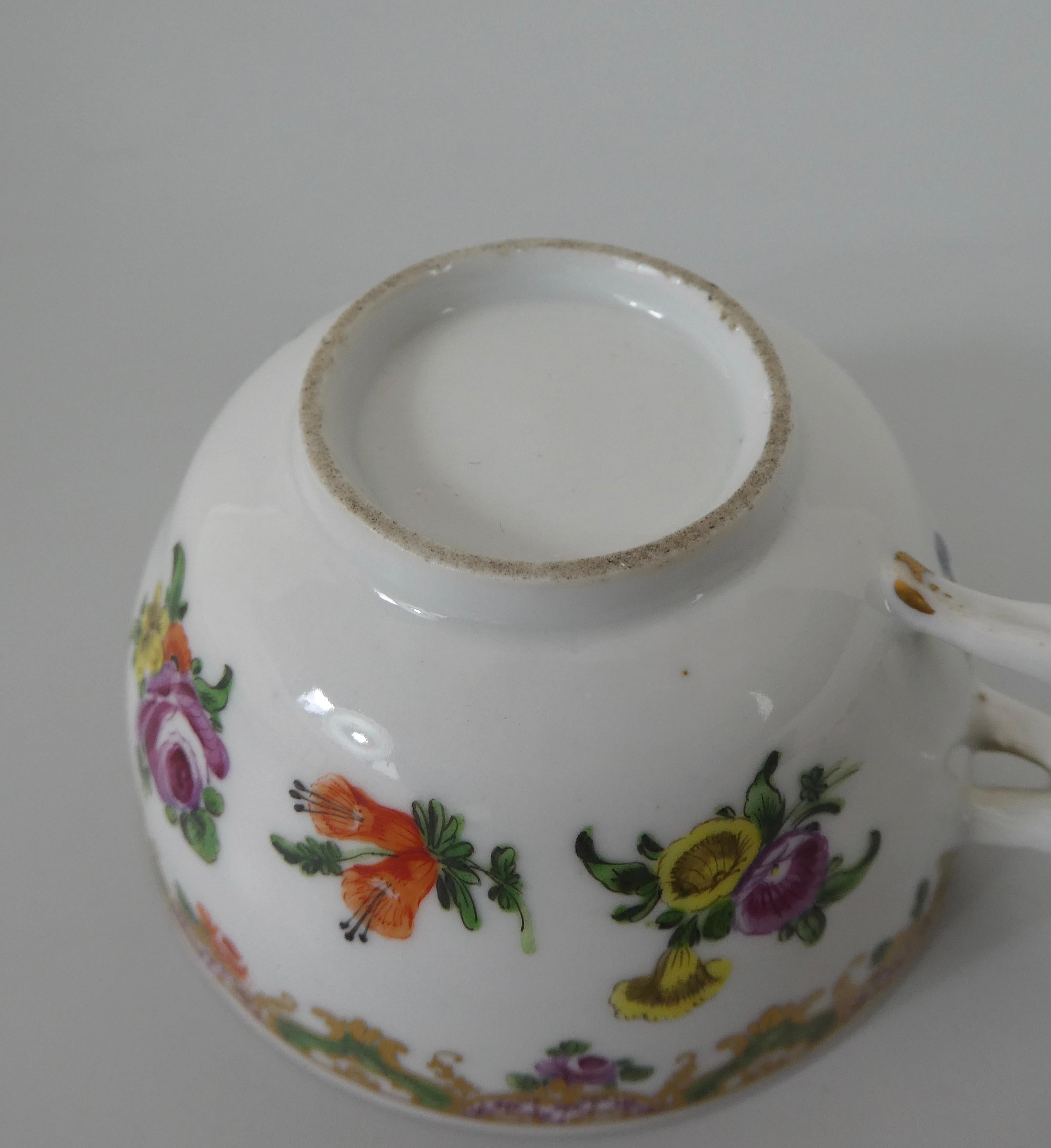 Bristol Porcelain ‘Ludlow Service’, Cup, Saucer & Spoon, circa 1775 7