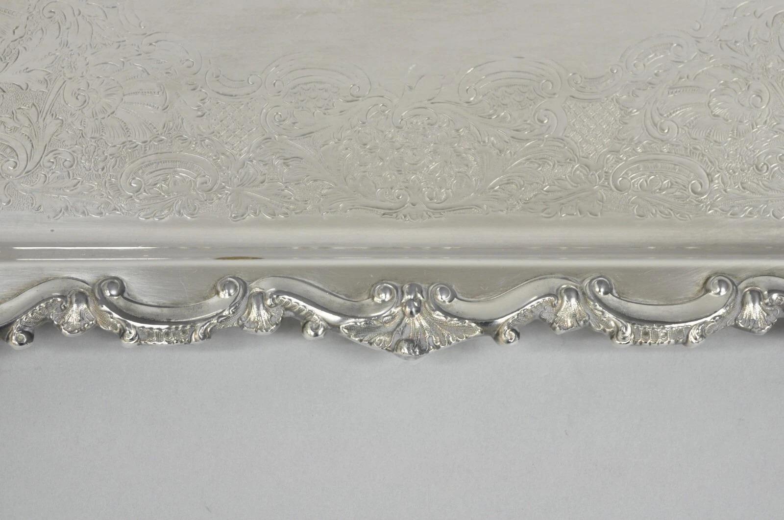 Bristol Silverplate by Poole 132 Versilbertes schmales Serviertablett Schale Tablett im Angebot 4