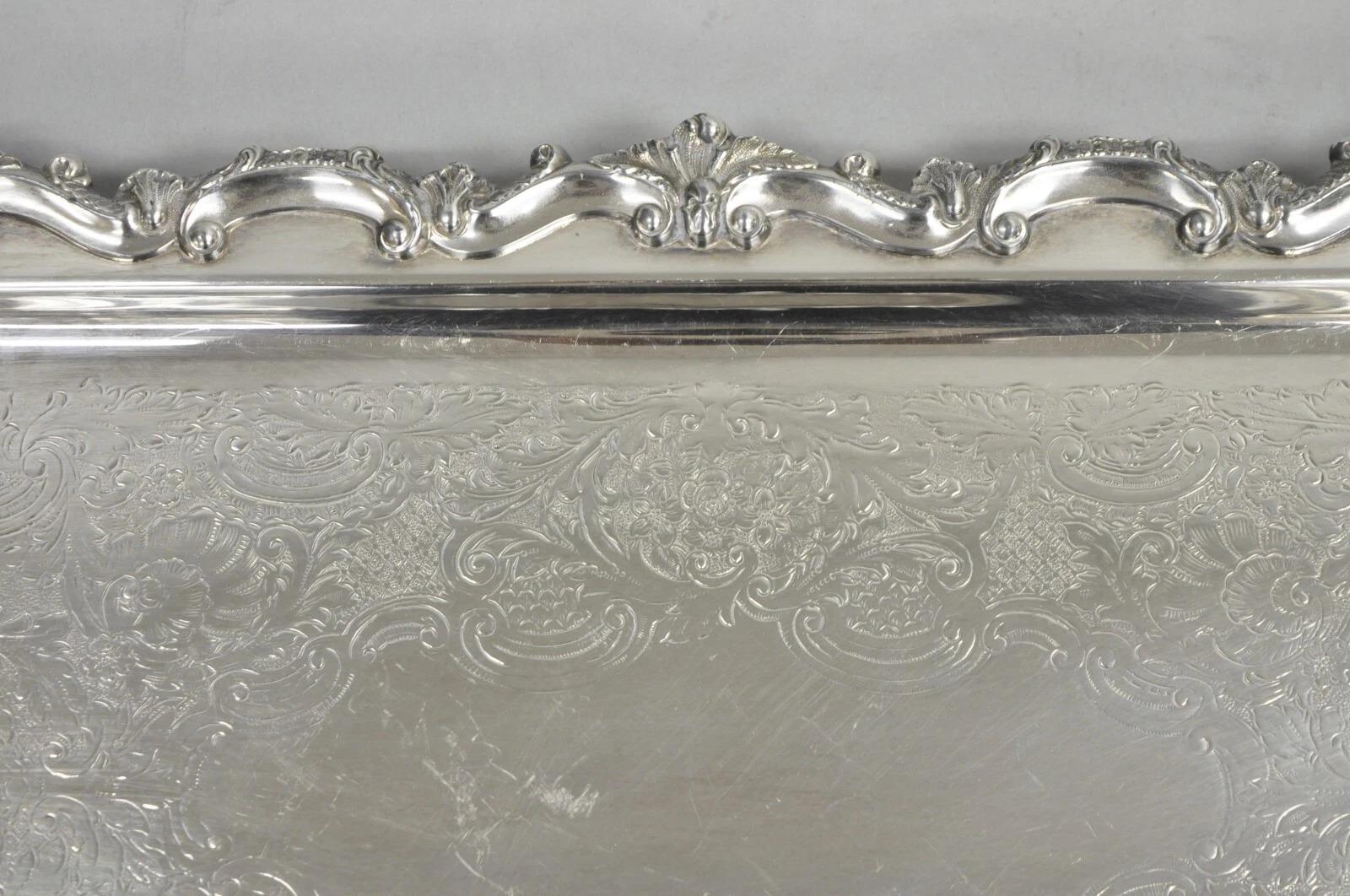 Bristol Silverplate by Poole 132 Versilbertes schmales Serviertablett Schale Tablett (Unbekannt) im Angebot