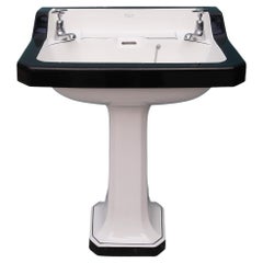 Vintage Bristol Superius Art Deco Pedestal Washstand