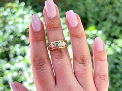 Bristol Two Tone Wedding Bells Vintage, Retro Ring, Size 6