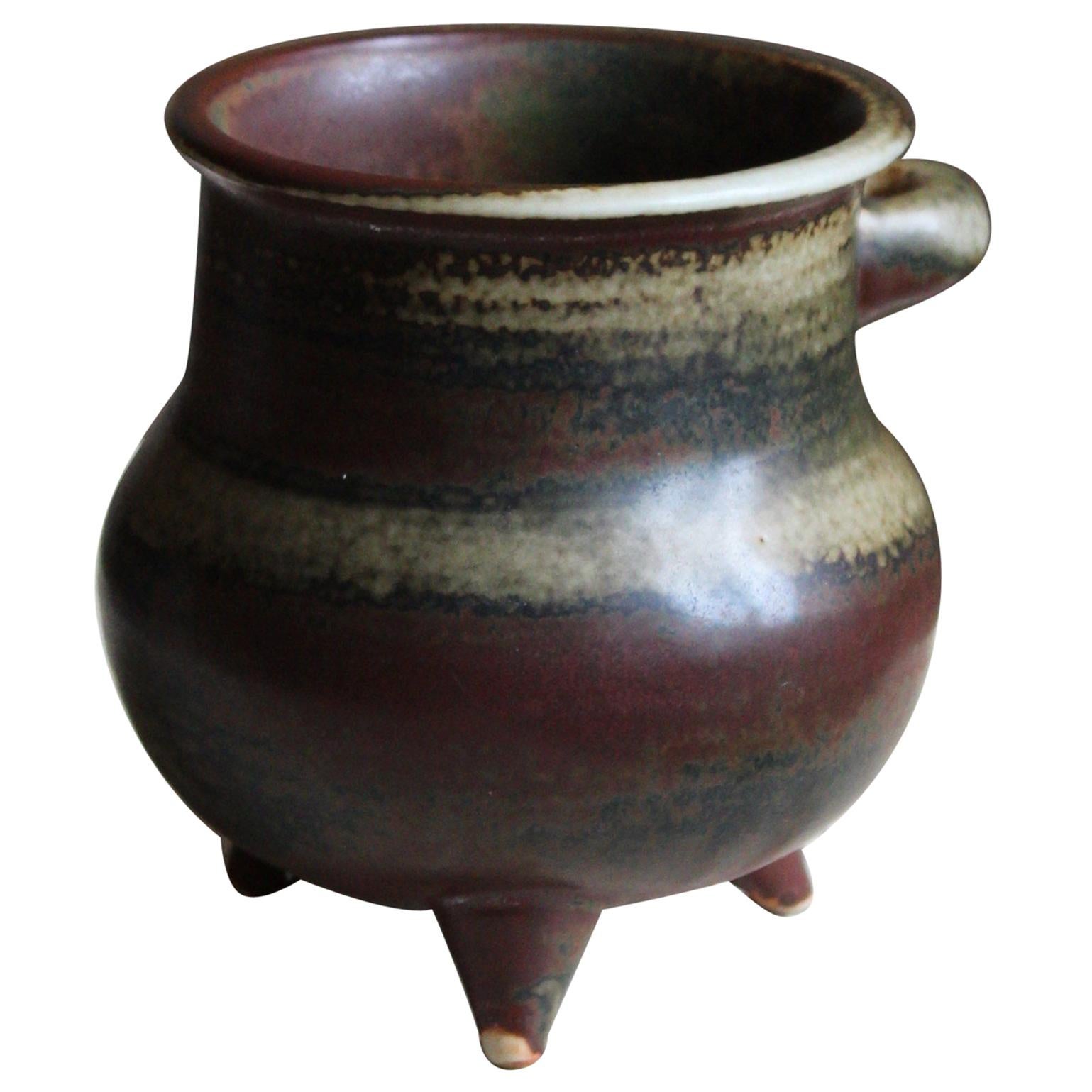 Brita Heilimo, Vase, Glazed Stoneware, Arabia, Finland, 1950s