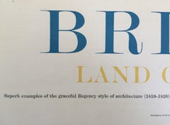 Britain Land of History Regency Brighton 1961 Travel Poster