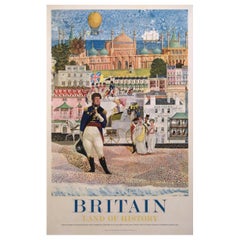 Vintage Britain Land of History Regency Brighton 1961 Travel Poster