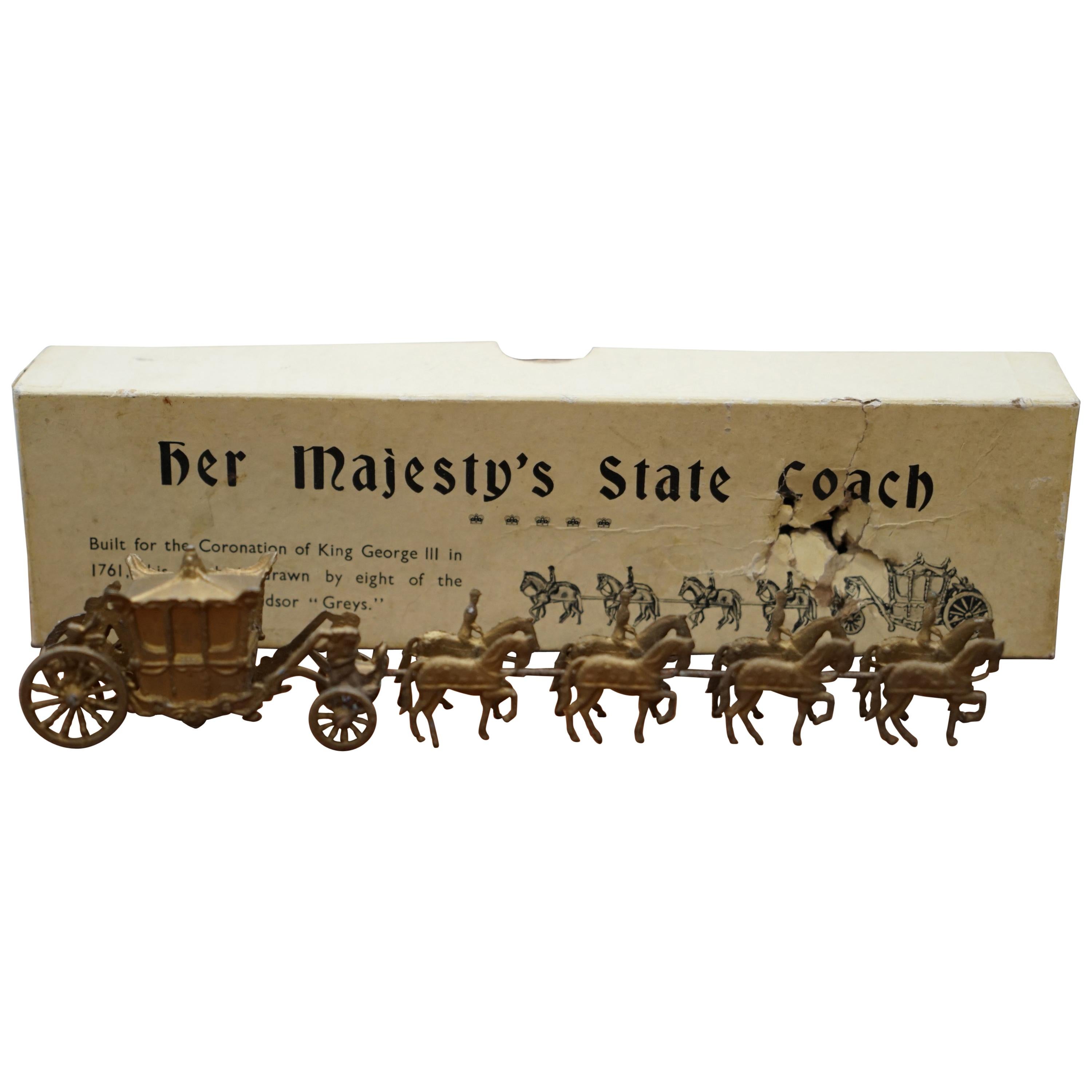 Britains 44D Her Majesty's State Coach 1761 King George III 1935 Rare Boxed