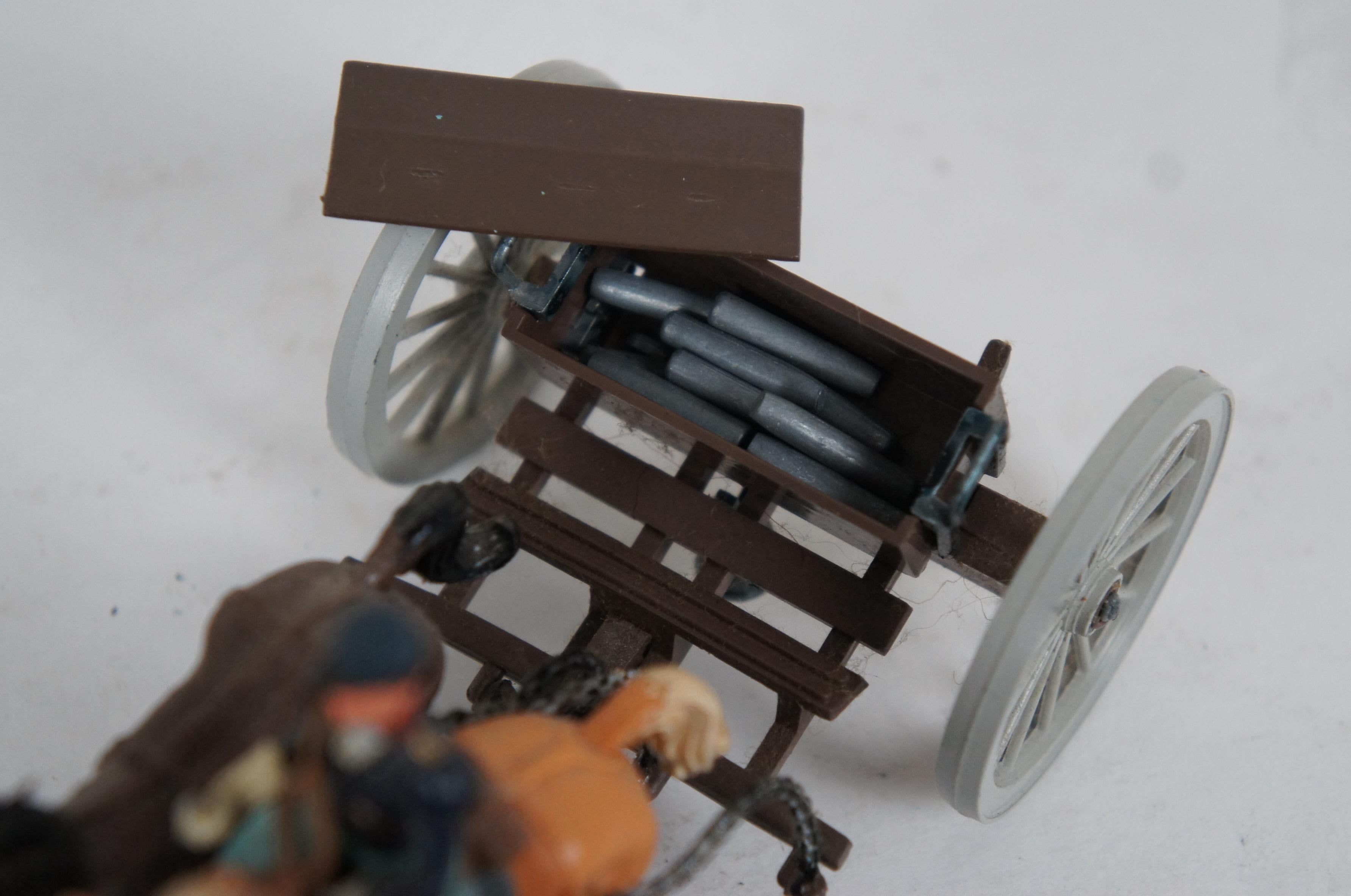 Britains American Civil War Union Toy Soldiers Gun Team Artillery Carriage 5