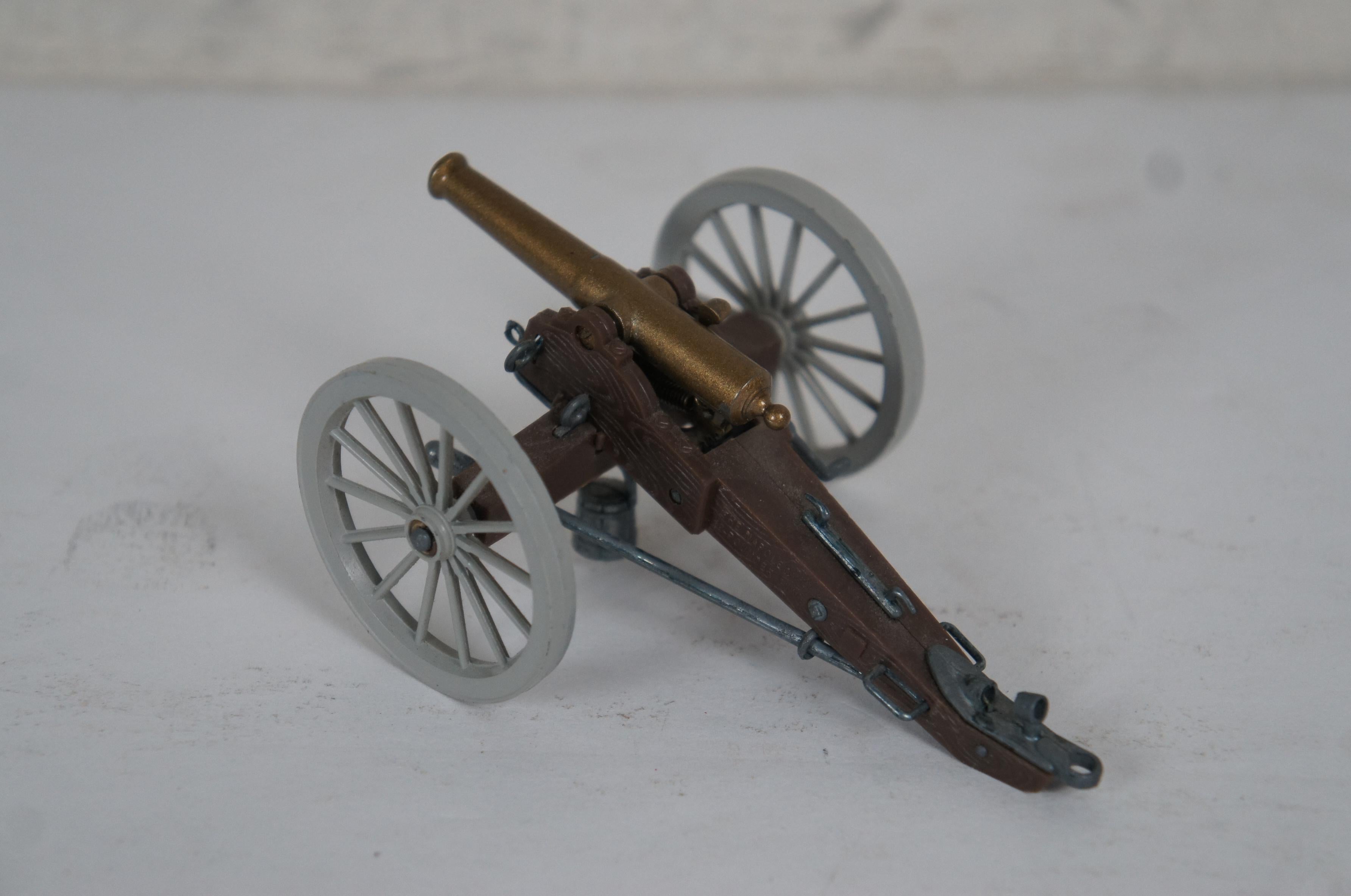 Late 20th Century Britains American Civil War Union Toy Soldiers Gun Team Artillery Carriage