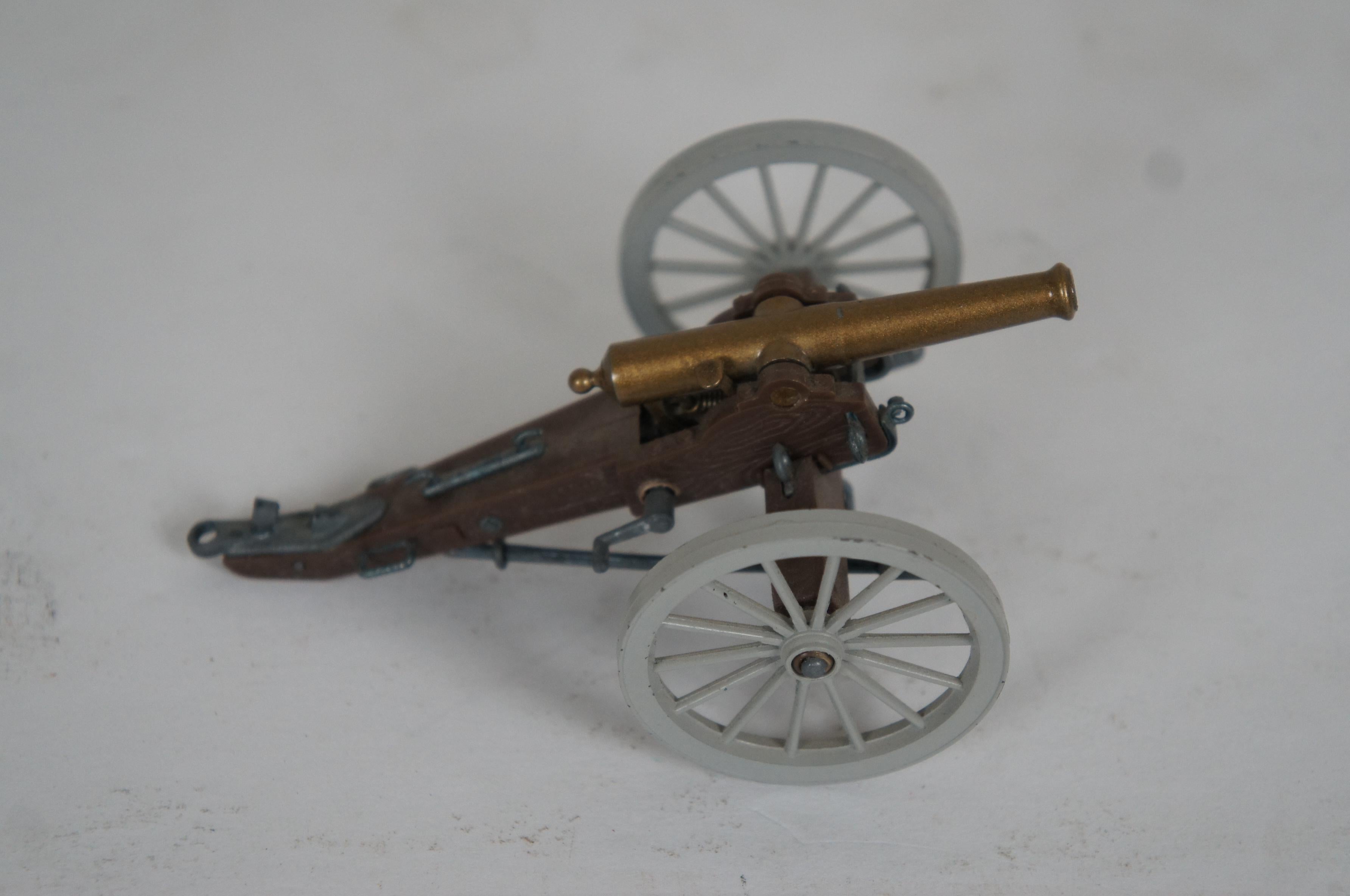 Metal Britains American Civil War Union Toy Soldiers Gun Team Artillery Carriage