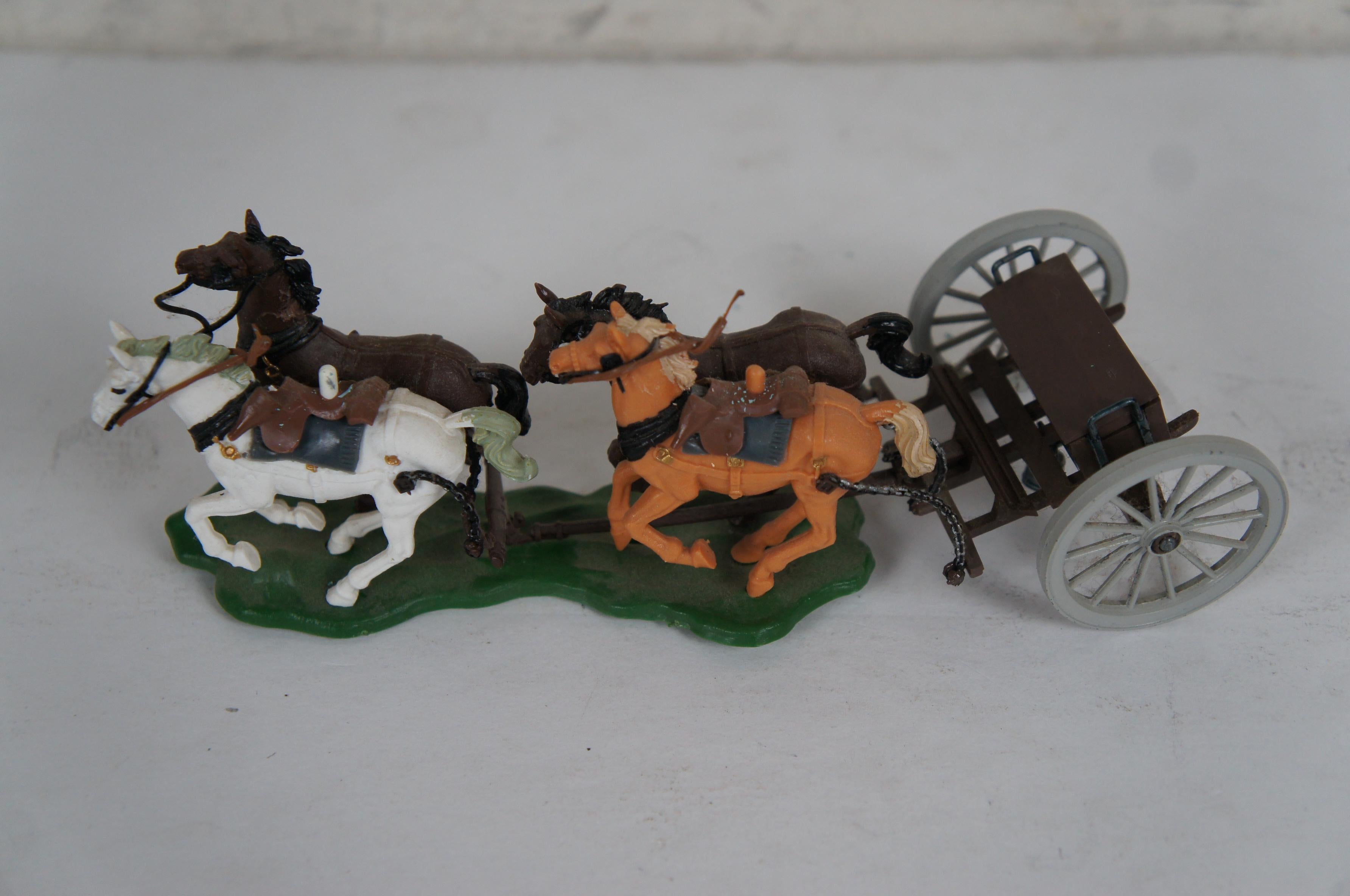Britains American Civil War Union Toy Soldiers Gun Team Artillery Carriage 3