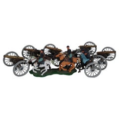 Retro Britains American Civil War Union Toy Soldiers Gun Team Artillery Carriage 
