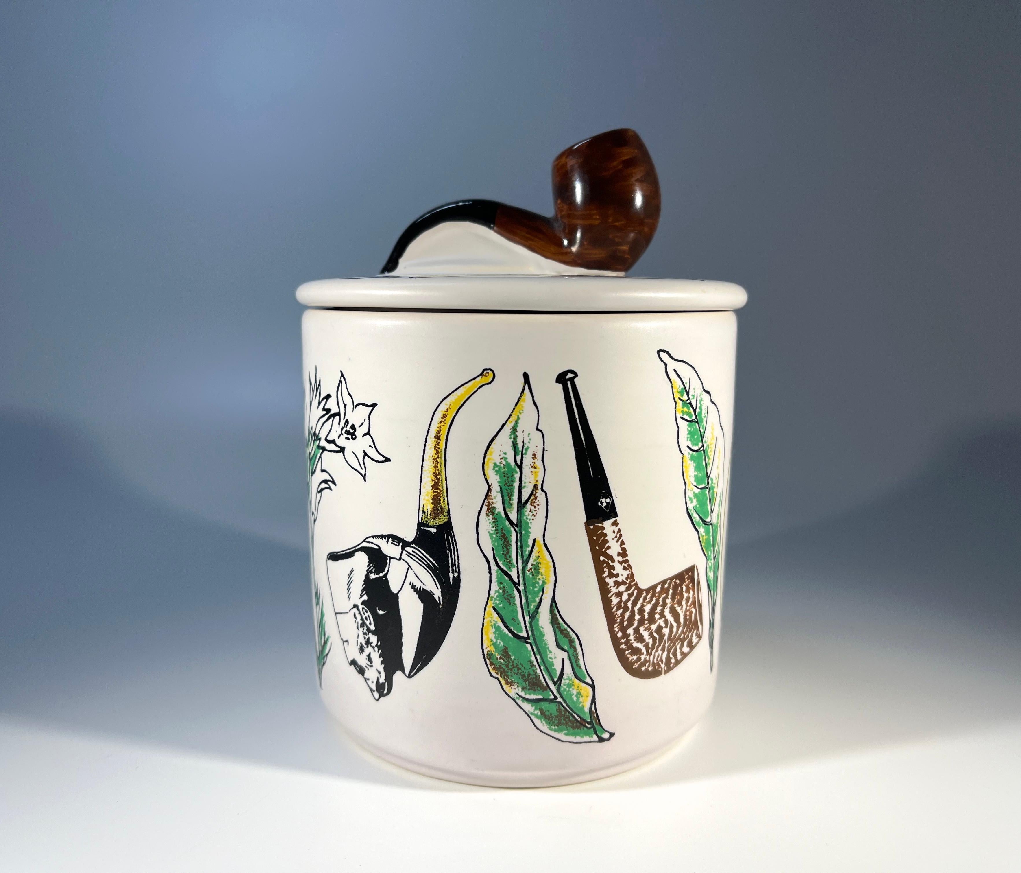 Britain's Best Briar - BBB,  Dänische Pfeife Mid-Century Keramik Humidor Tabak Jar im Zustand „Hervorragend“ im Angebot in Rothley, Leicestershire