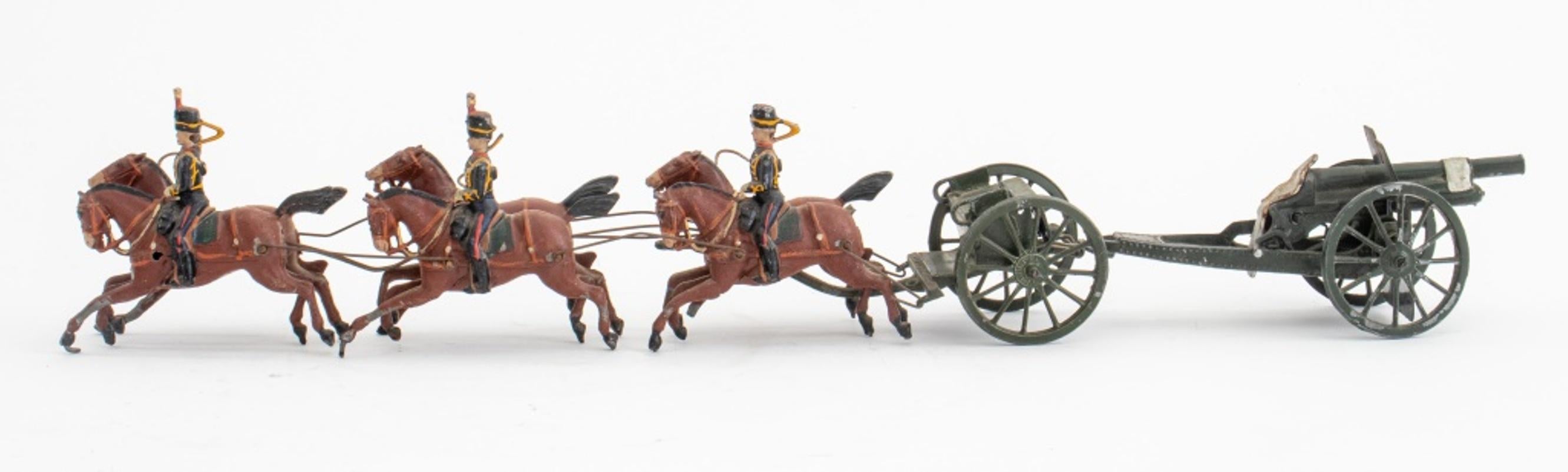 Britains Ltd Artillery Carriage & Lead Soldiers For Sale 6