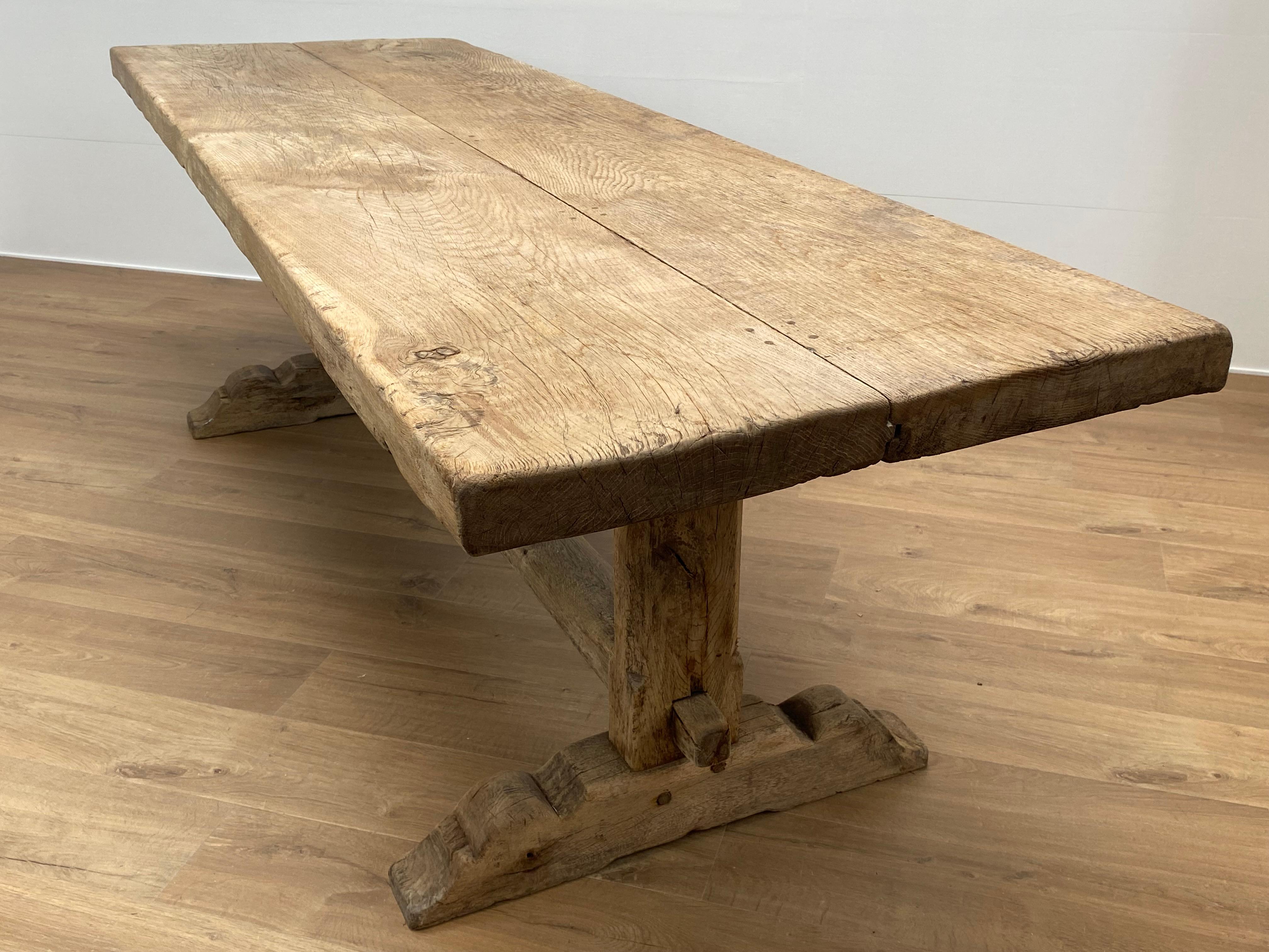 Early 20th Century Britalist Solid French Table