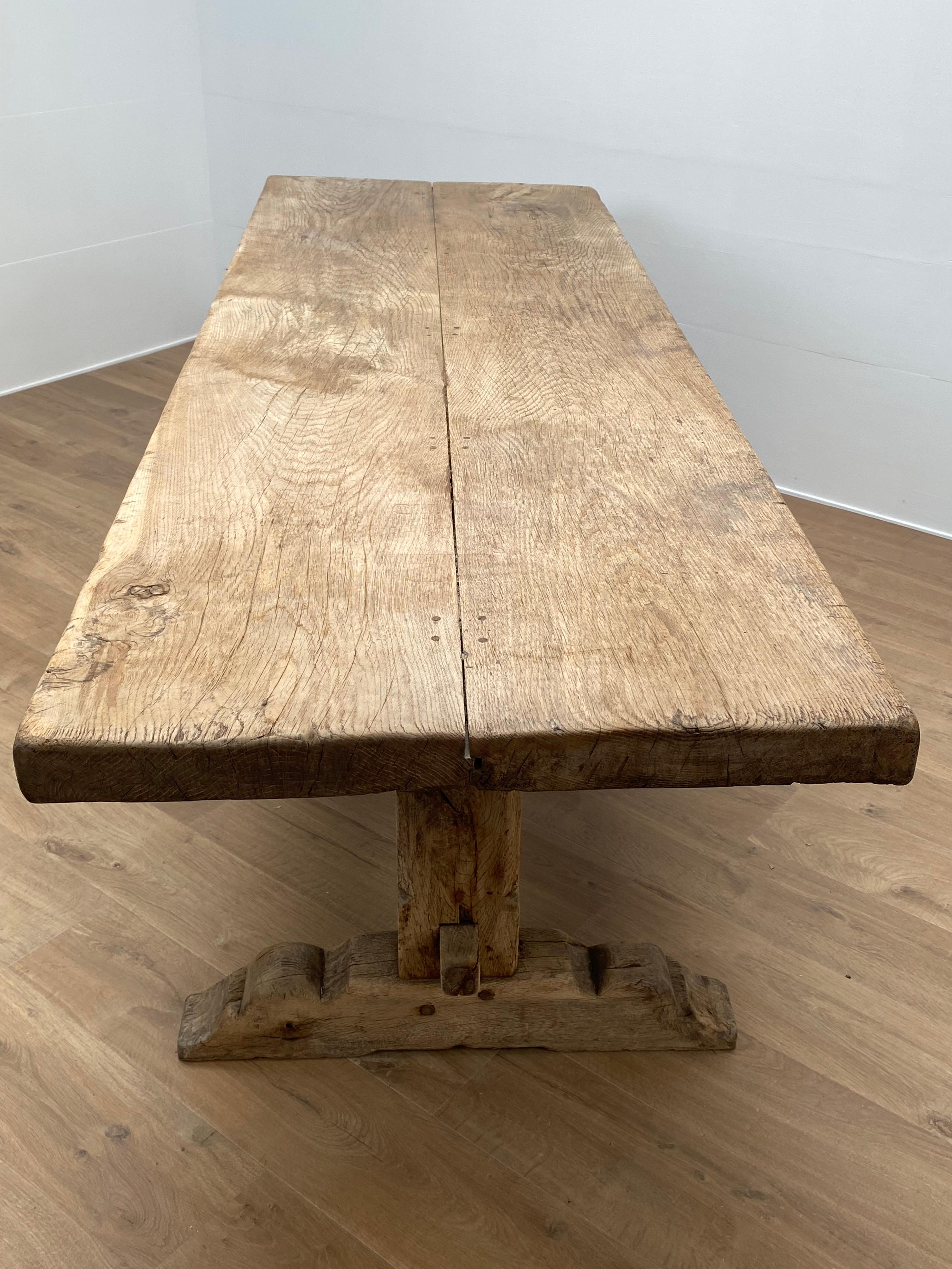 Oak Britalist Solid French Table