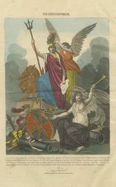 Britannia Crowned by Victory with Fame and the British Lion, 1816
