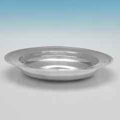 Britannia Standard Silver Armada Dish - Richard Comyns London 1933