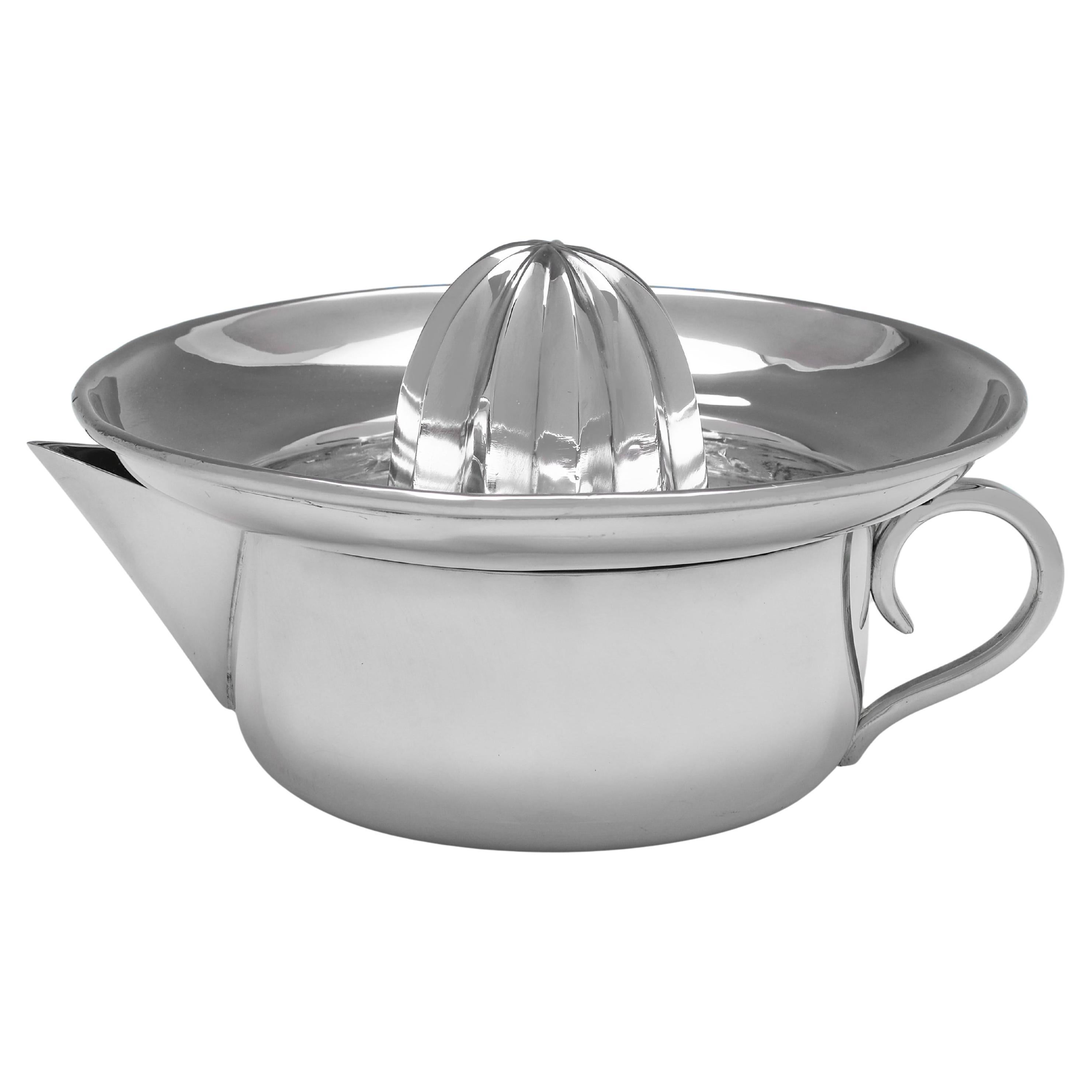 Britannia Standard Zitronenstreuer aus Silber, gestempelt in London 1984