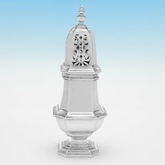 Coppia di zuccheriere Britannia Standard Silver - L. A. Crichton - Londra 1935