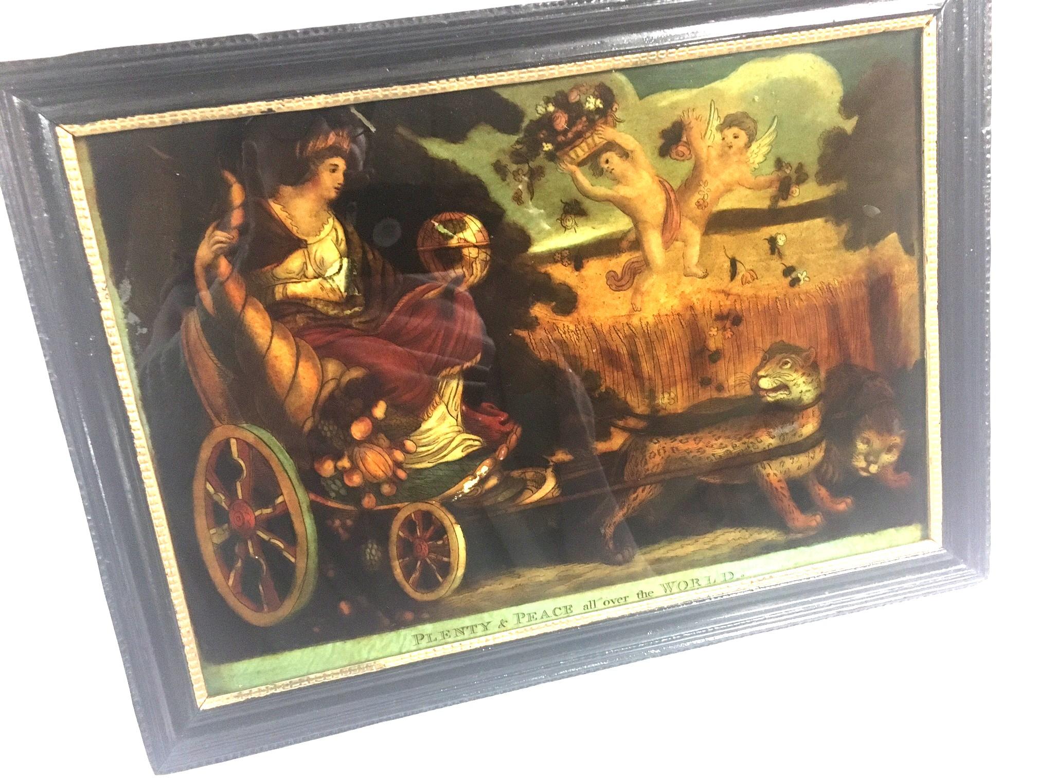 Britannia's Triumph Regency Periode Eglomise Mezzotints 4er-Set von Walker&Hinton im Angebot 8