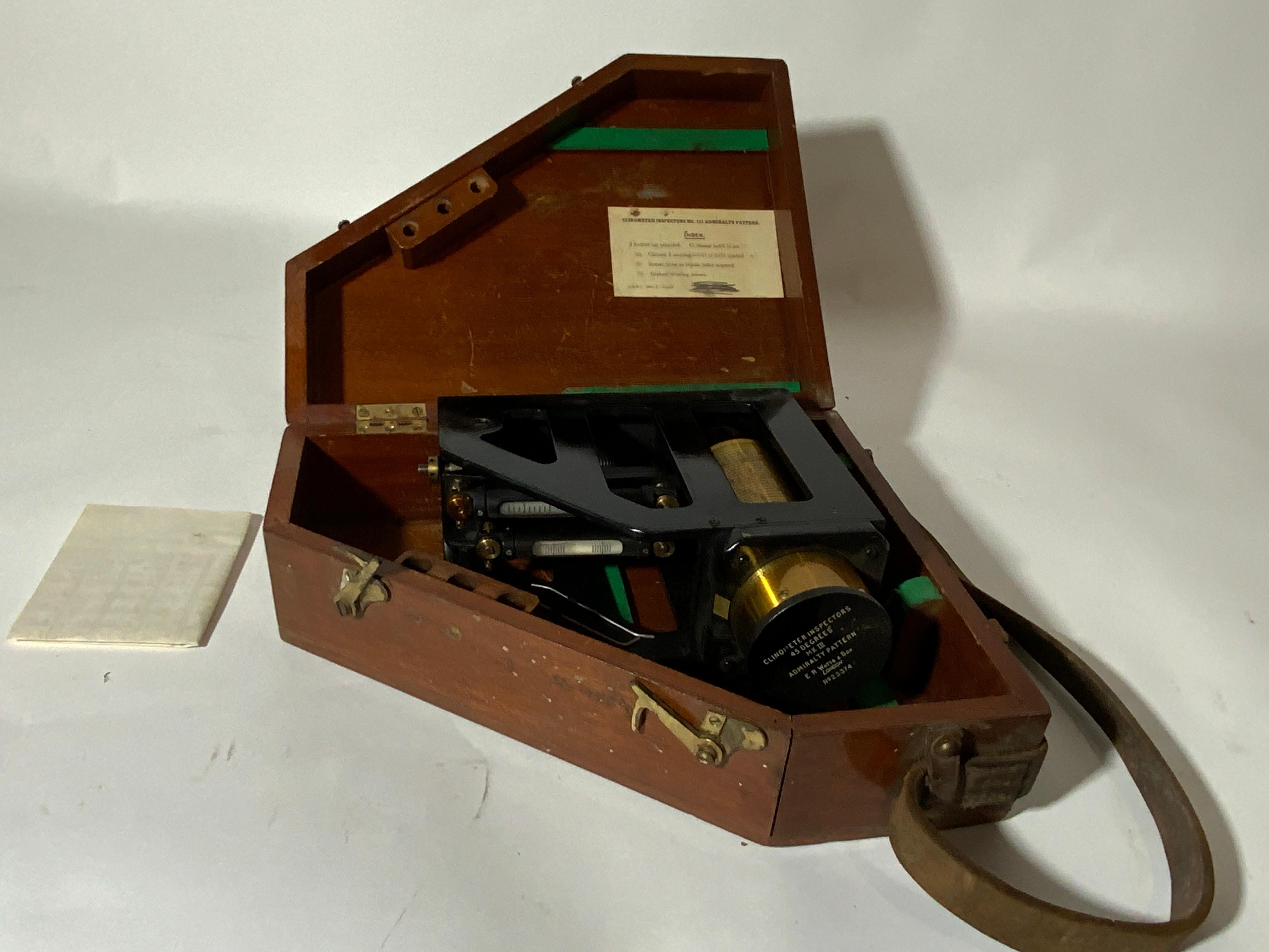 Clinometer de l'amiral britannique Mark III en vente 3