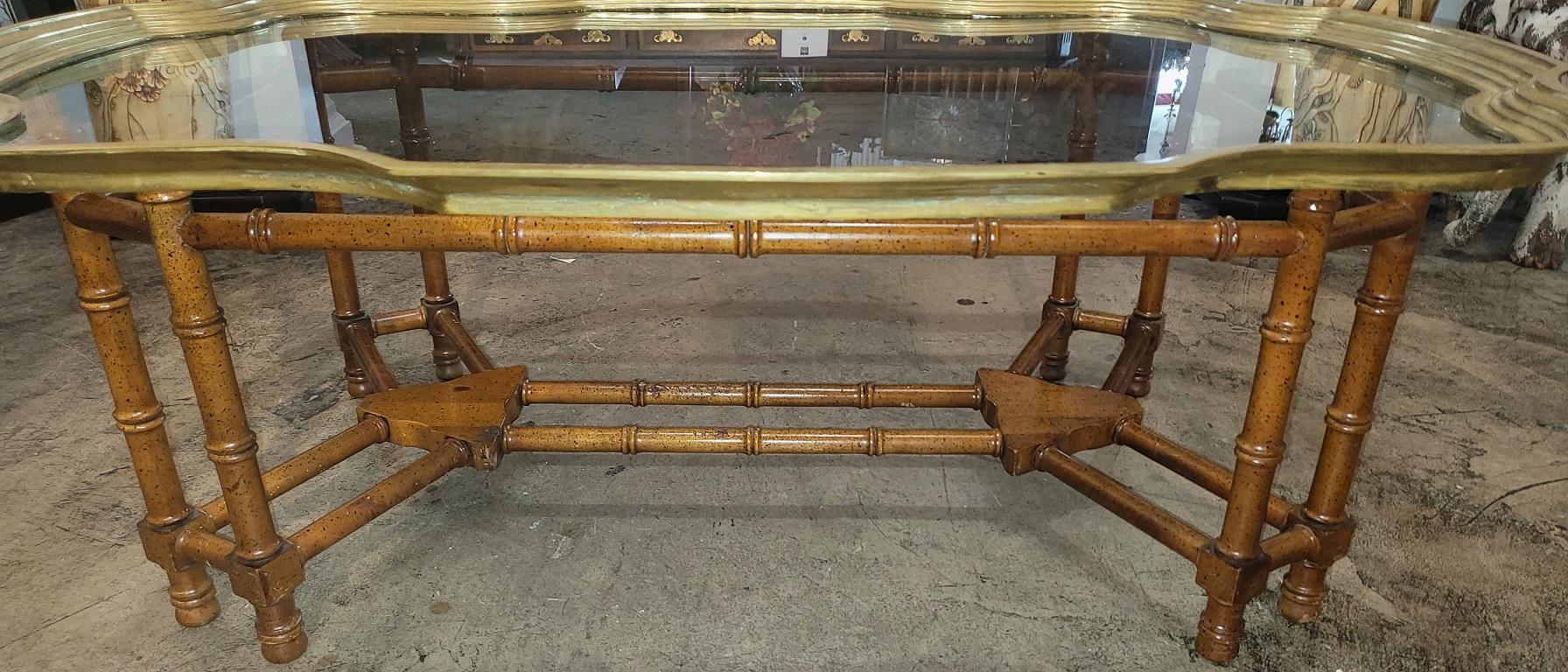 Brass British Aesthetic Movement Asian Inspired Coffee Table