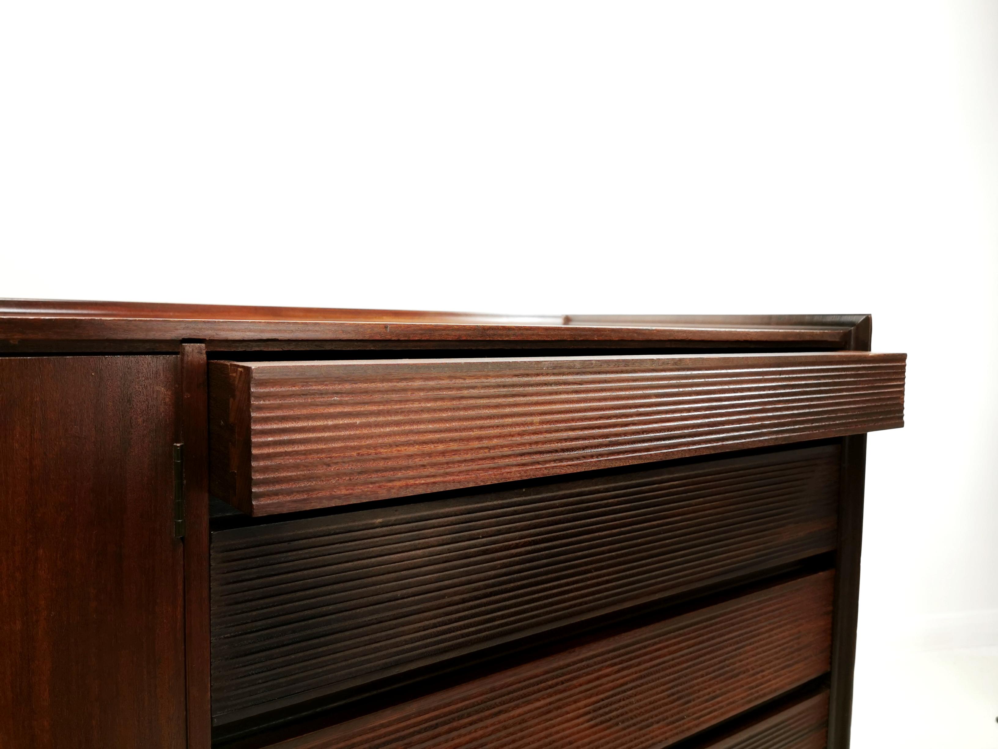 British Afromosia Teak Sideboard, Richard Hornby For Fyne Ladye Midcentury 1960s In Good Condition In STOKE ON TRENT, GB