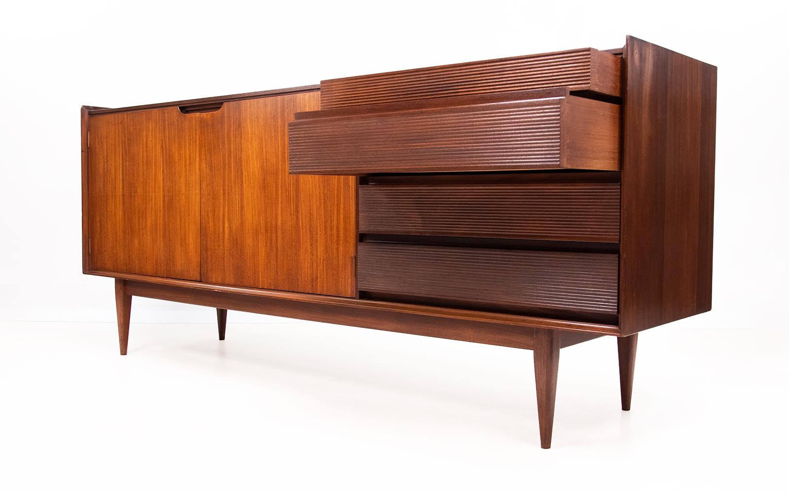 European British Afromosia Teak Sideboard By Richard Hornby For Fyne Ladye, Mid Century