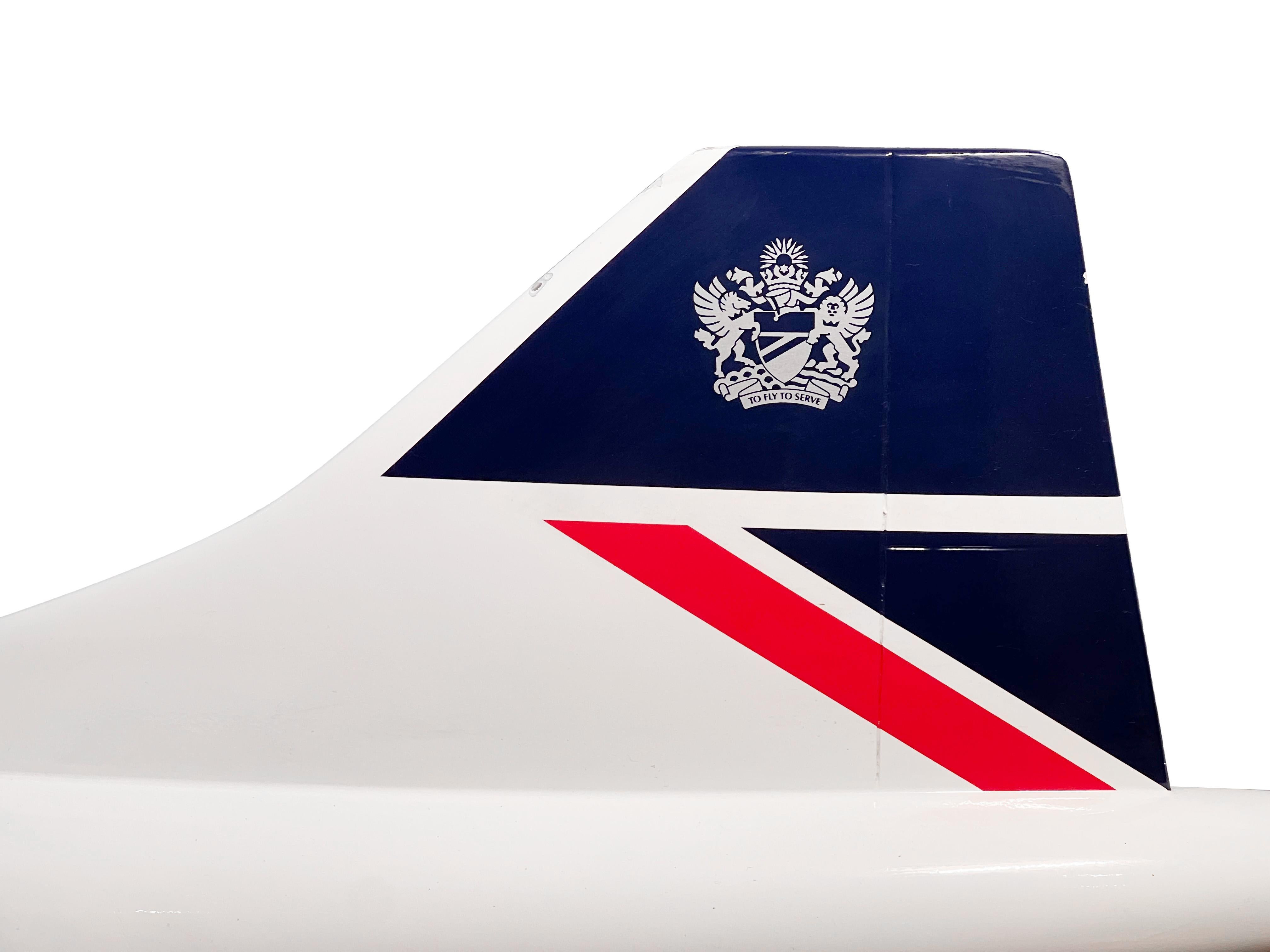 Großformatiges Modell „Concorde“ von British Airways im Zustand „Relativ gut“ im Angebot in New York, NY