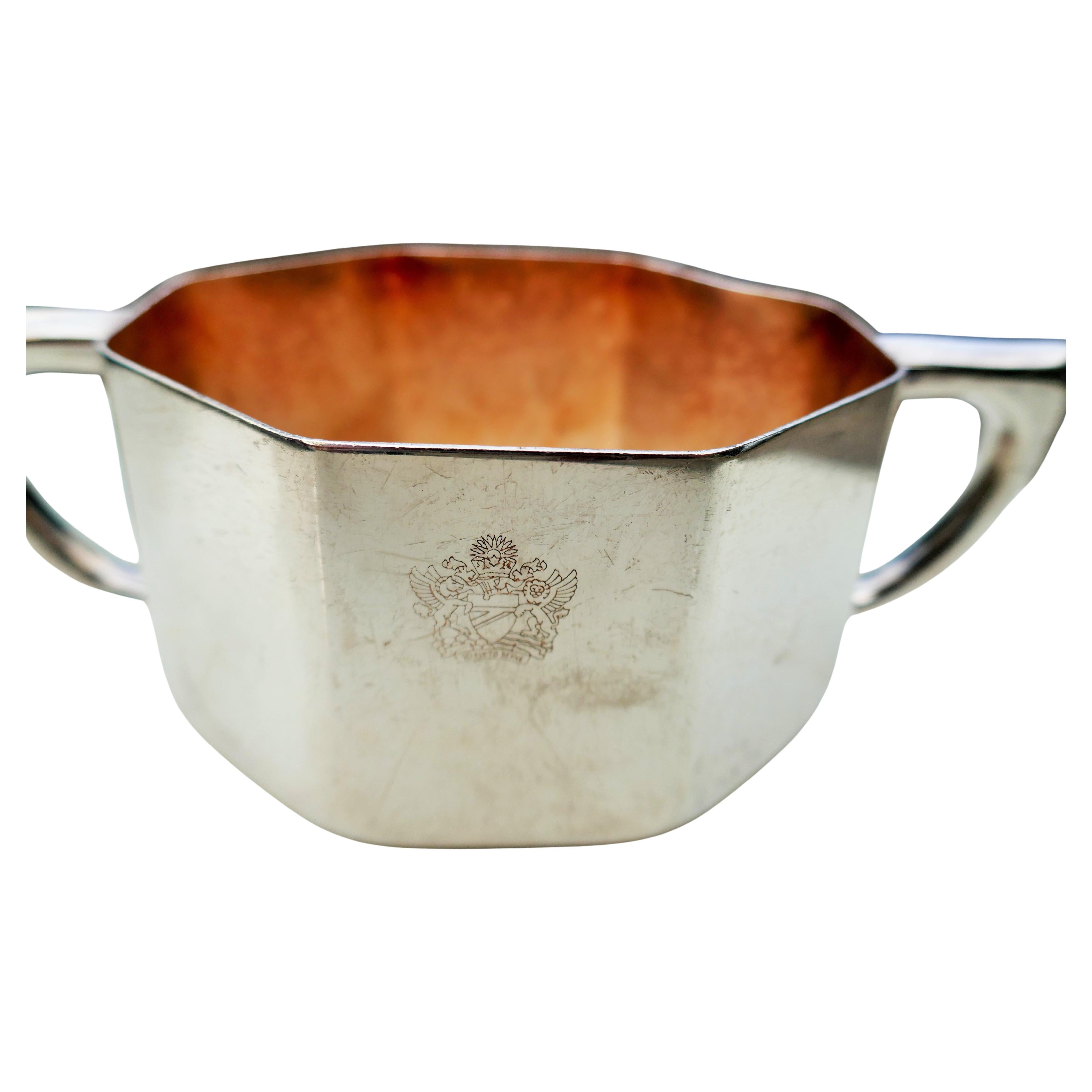 Art Déco British airways Metallia sugar bowl in vendita