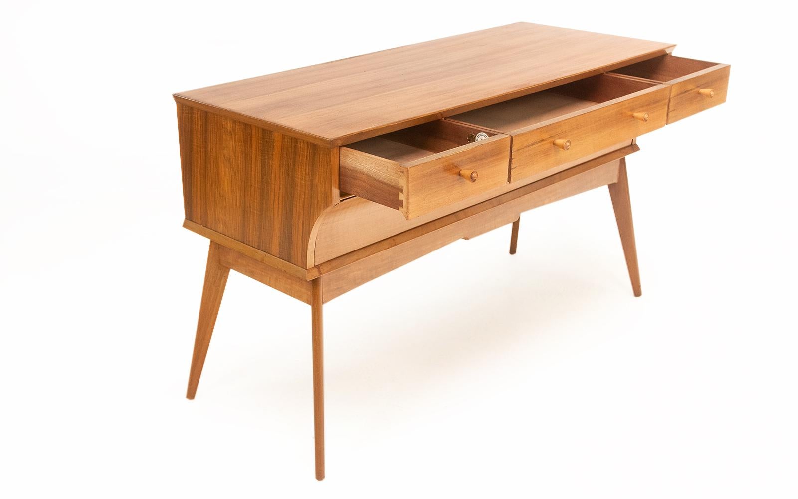 Mid-Century Modern British Alfred Cox For Heals Mid Century Walnut Sideboard Vintage