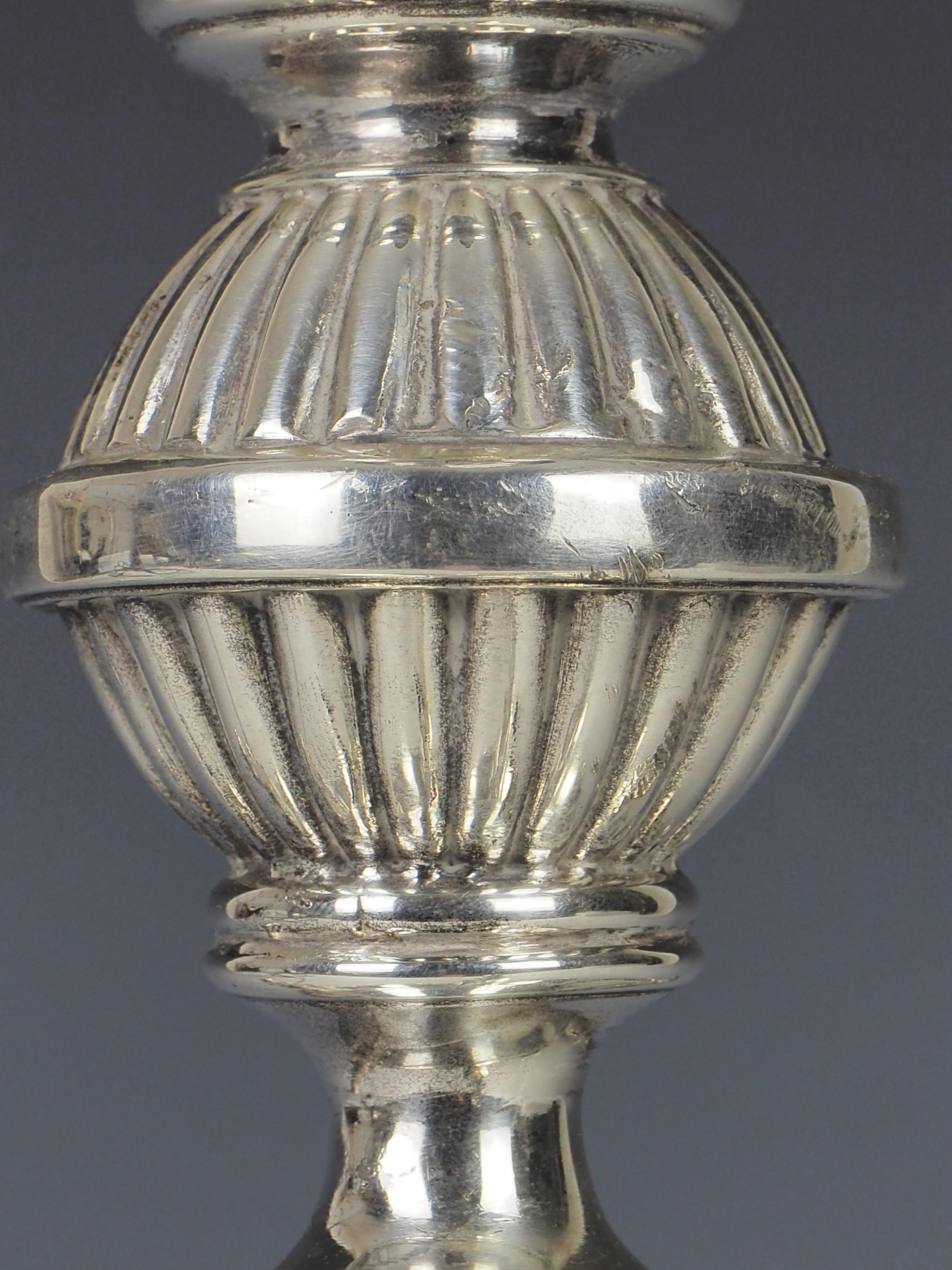 British Antique James Deakin & Sons Silver Plate Table Lamp 5