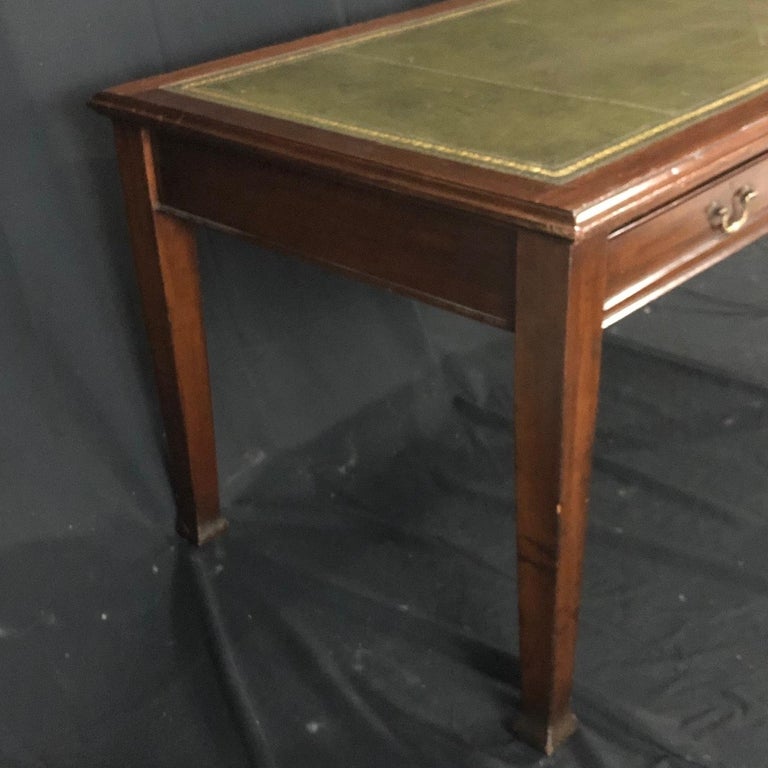 British Antique Mahogany Leather Top Cooke's Writing Desk For Sale at  1stDibs