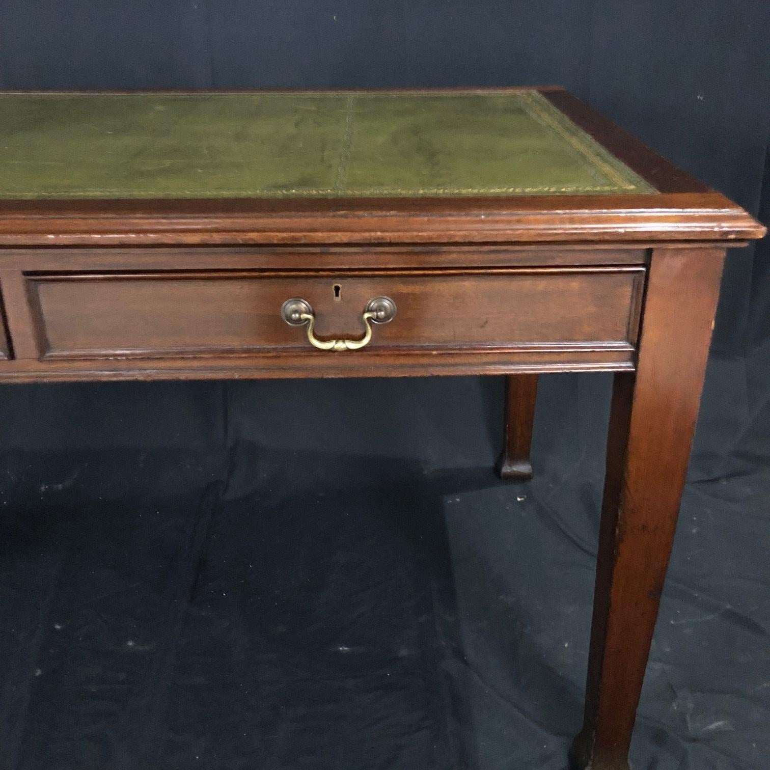 leather top desk for sale