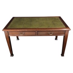 British Antique Mahogany Leather Top Cooke
s Writing Desk