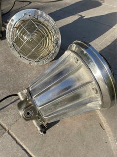 British Army Light In Cast Aluminum And Cast Iron, 1940s, From Simplex Electric