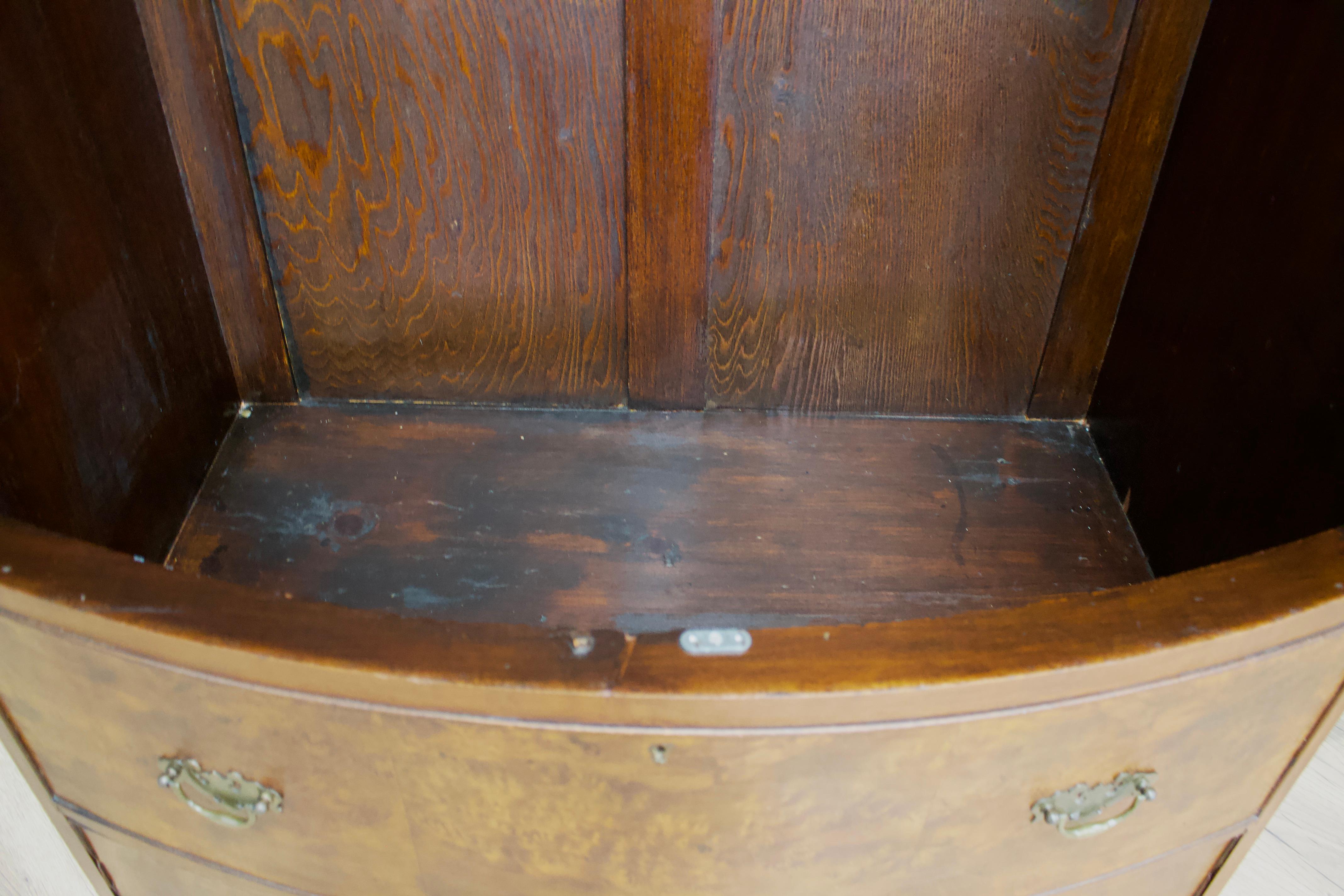 British Art Deco Burr Walnut Wardrobe, 1930s 3