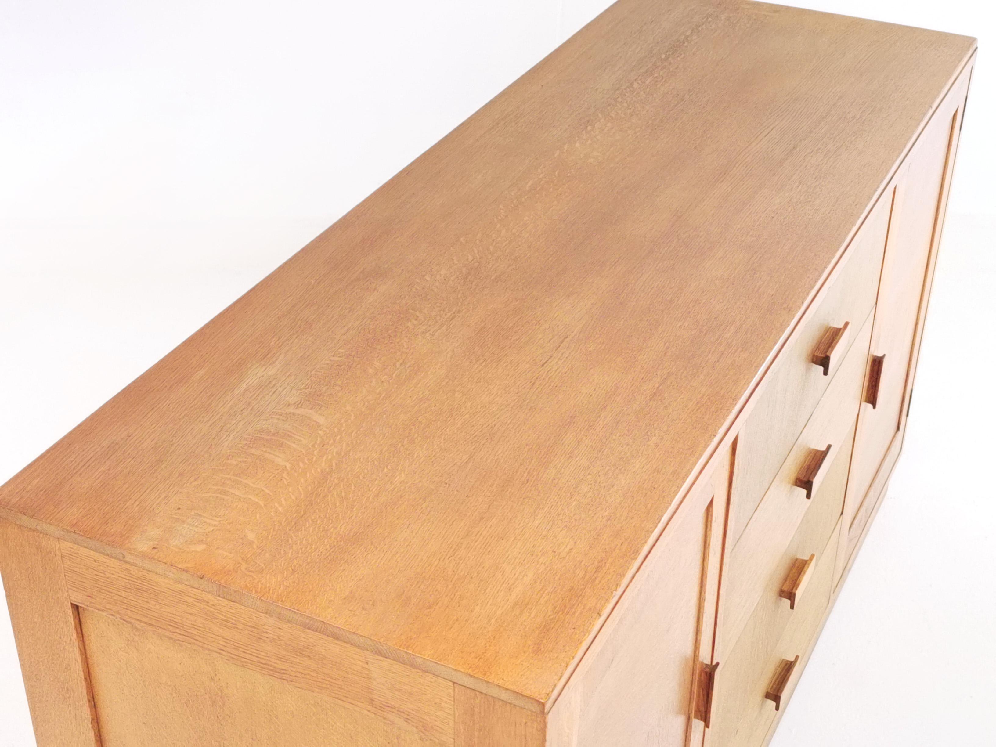 20th Century British Art Deco Oak Heals Style Midcentury Sideboard