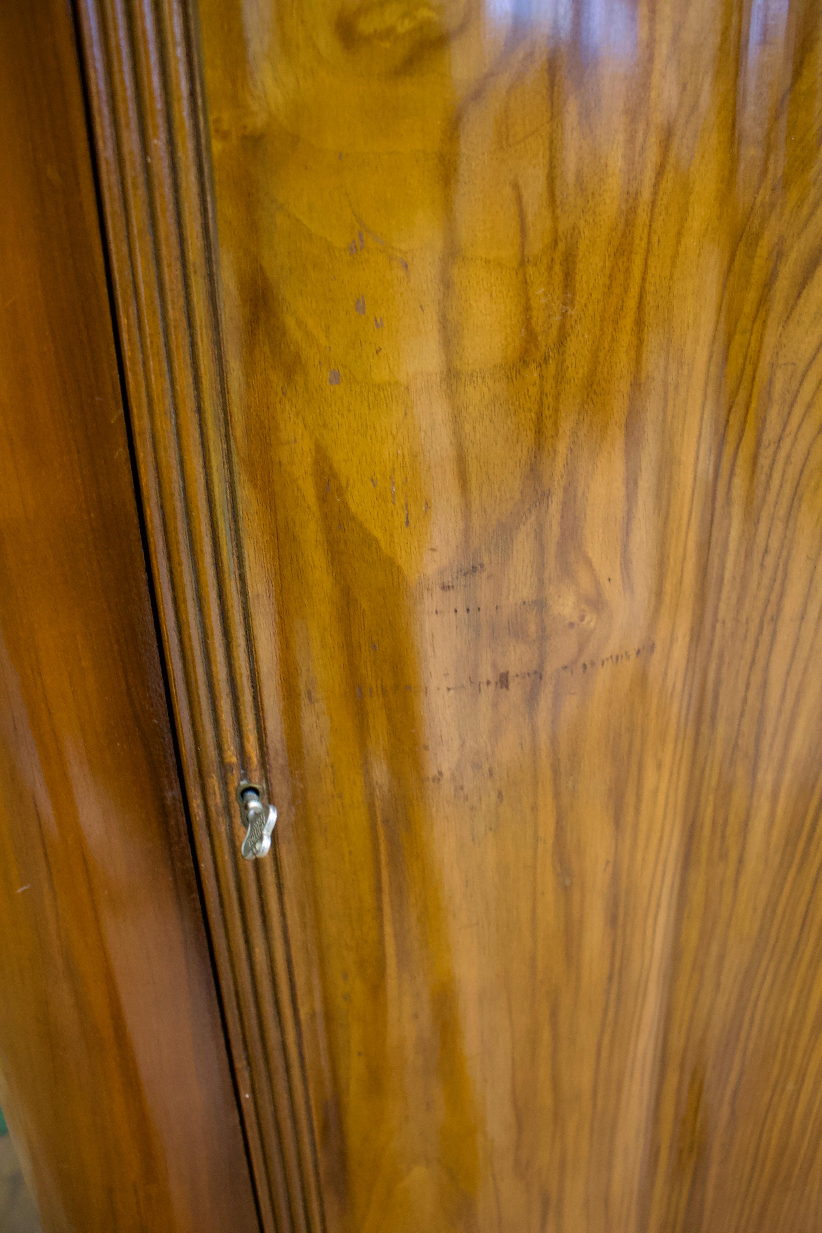 British Art Deco Style Walnut Small Wardrobe from Harris Lebus, 1940s 5